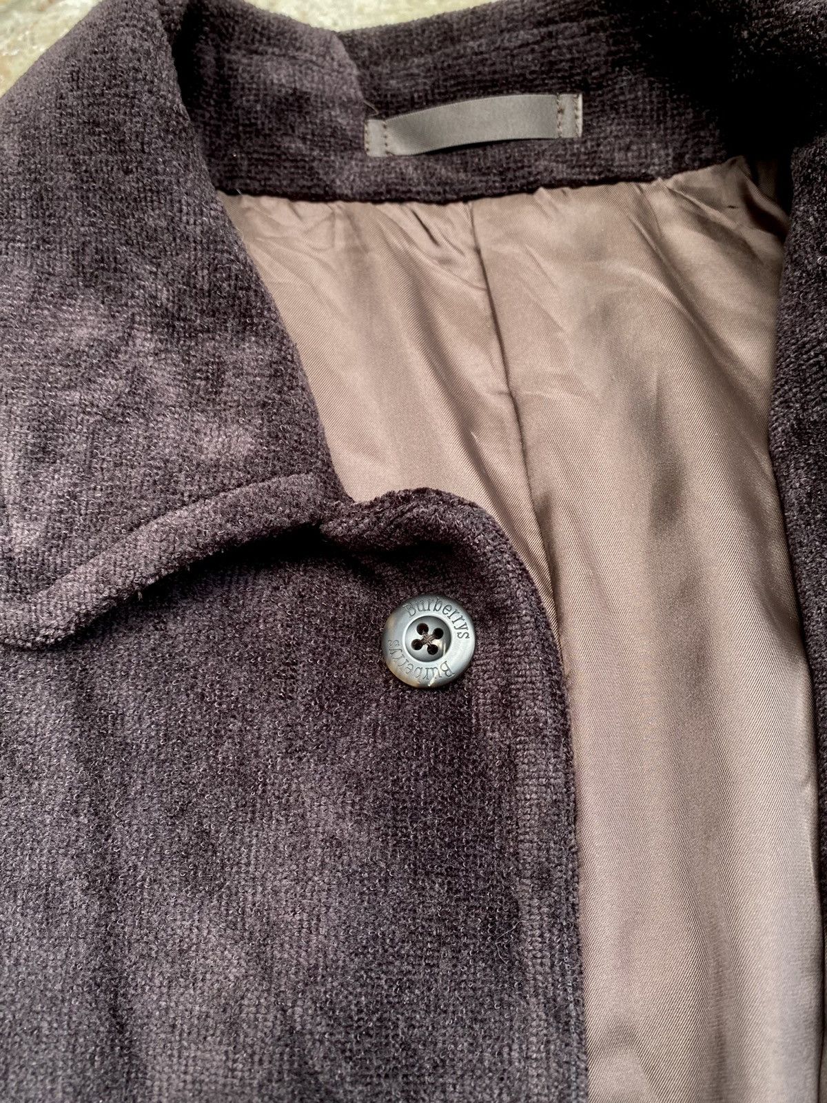 Burberry × Burberry Prorsum VINTAGE BURBERRYS SUEDE WOOL BLEND BUTTON UP JACKET Size US M / EU 48-50 / 2 - 15 Thumbnail