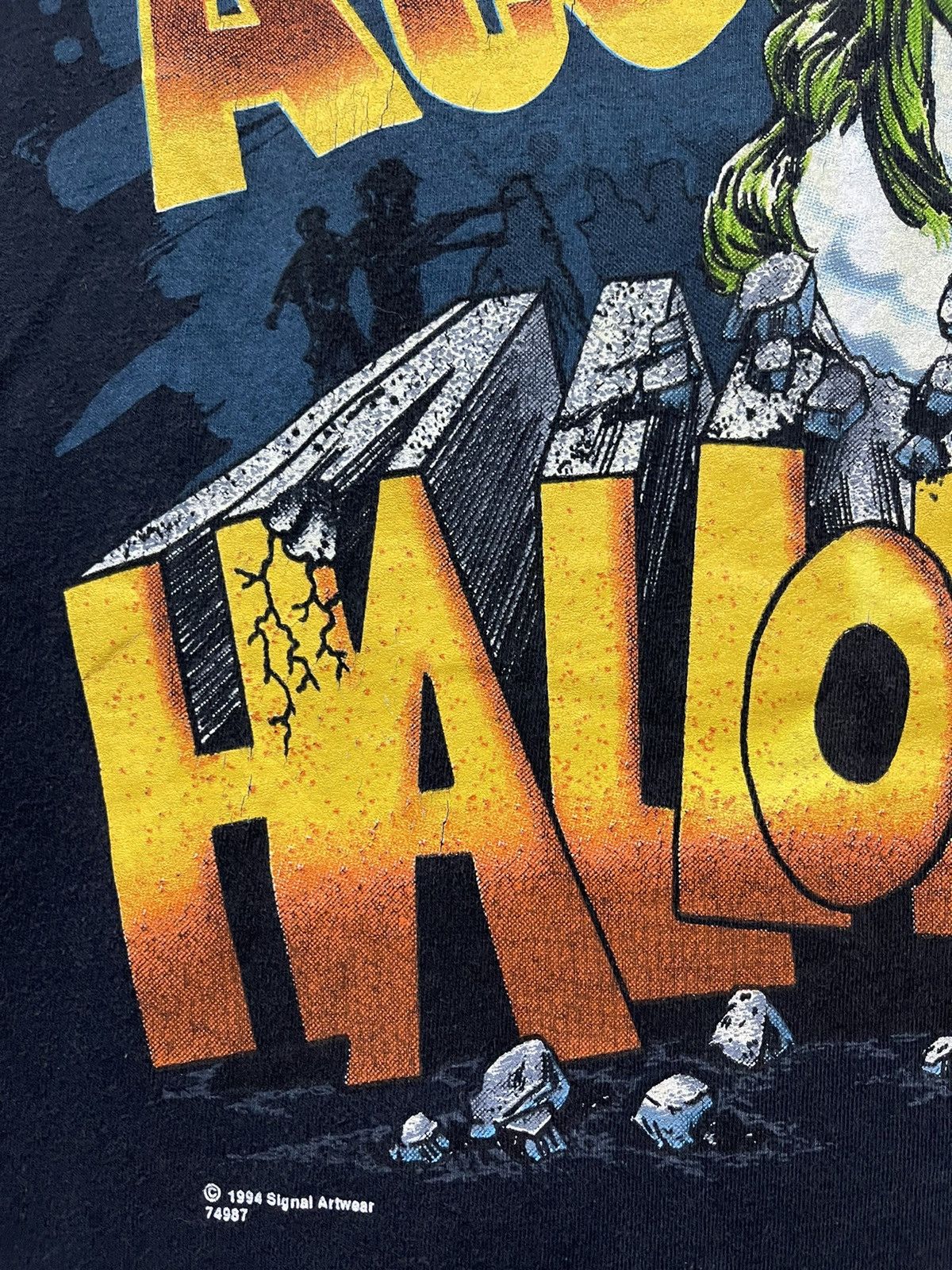 Expert Horror Vintage 1994 The Zombies That Ate Halloween Horror T Shirt Size US XL / EU 56 / 4 - 8 Thumbnail
