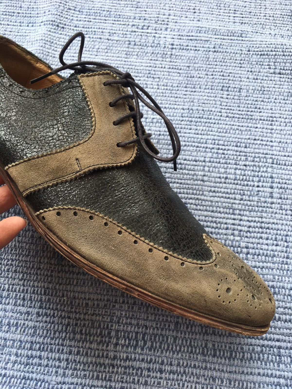Japanese Brand 2tones leather shoes Size US 9 / EU 42 - 10 Thumbnail