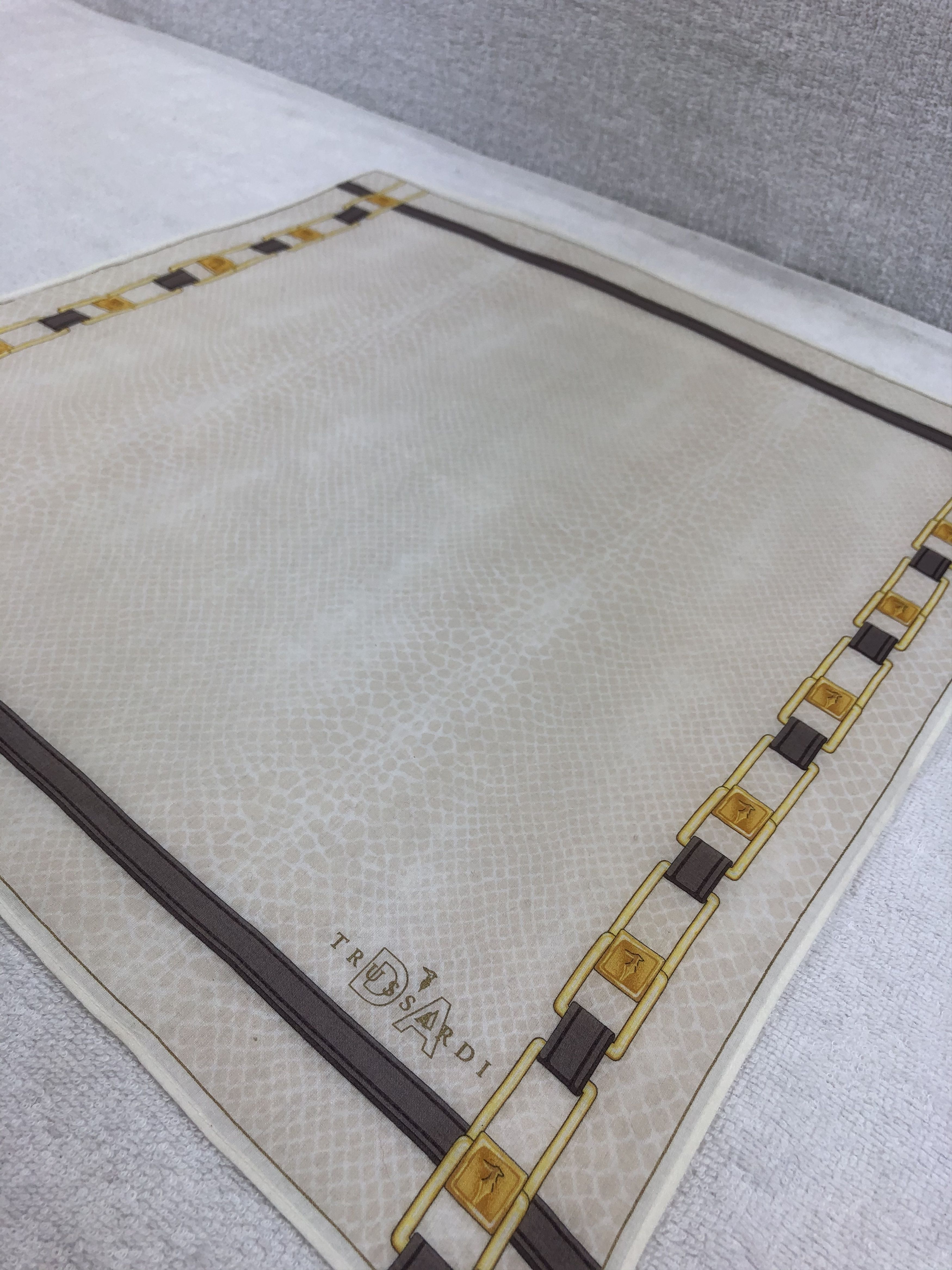 Trussardi × Vintage Trussardi Bandana / Handkerchief / Neckerchief Size ONE SIZE - 3 Thumbnail