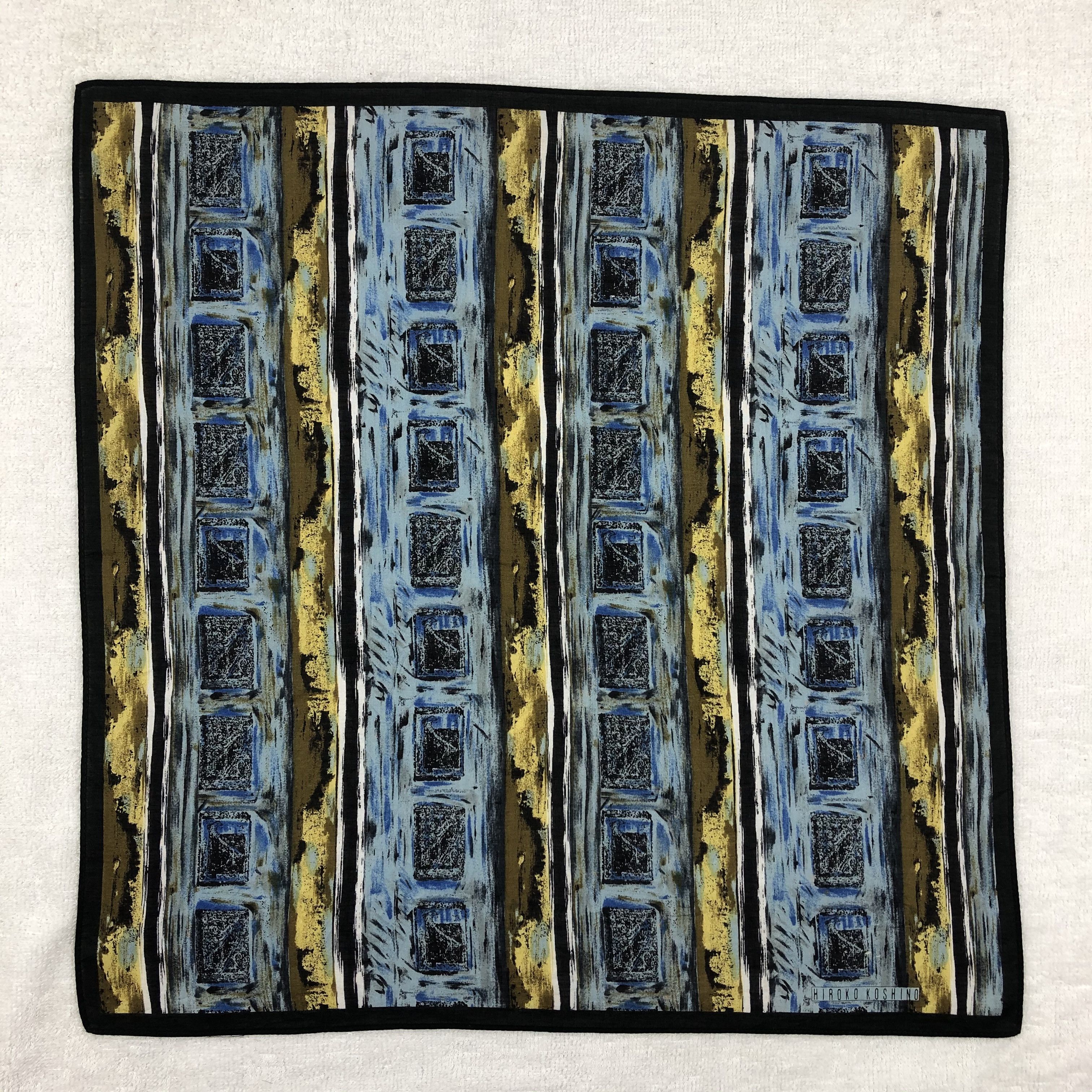 Hiroko Koshino Homme × Japanese Brand × Vintage Hiroko Koshino Bandana / Handkerchief / Neckerchief Size ONE SIZE - 2 Thumbnail