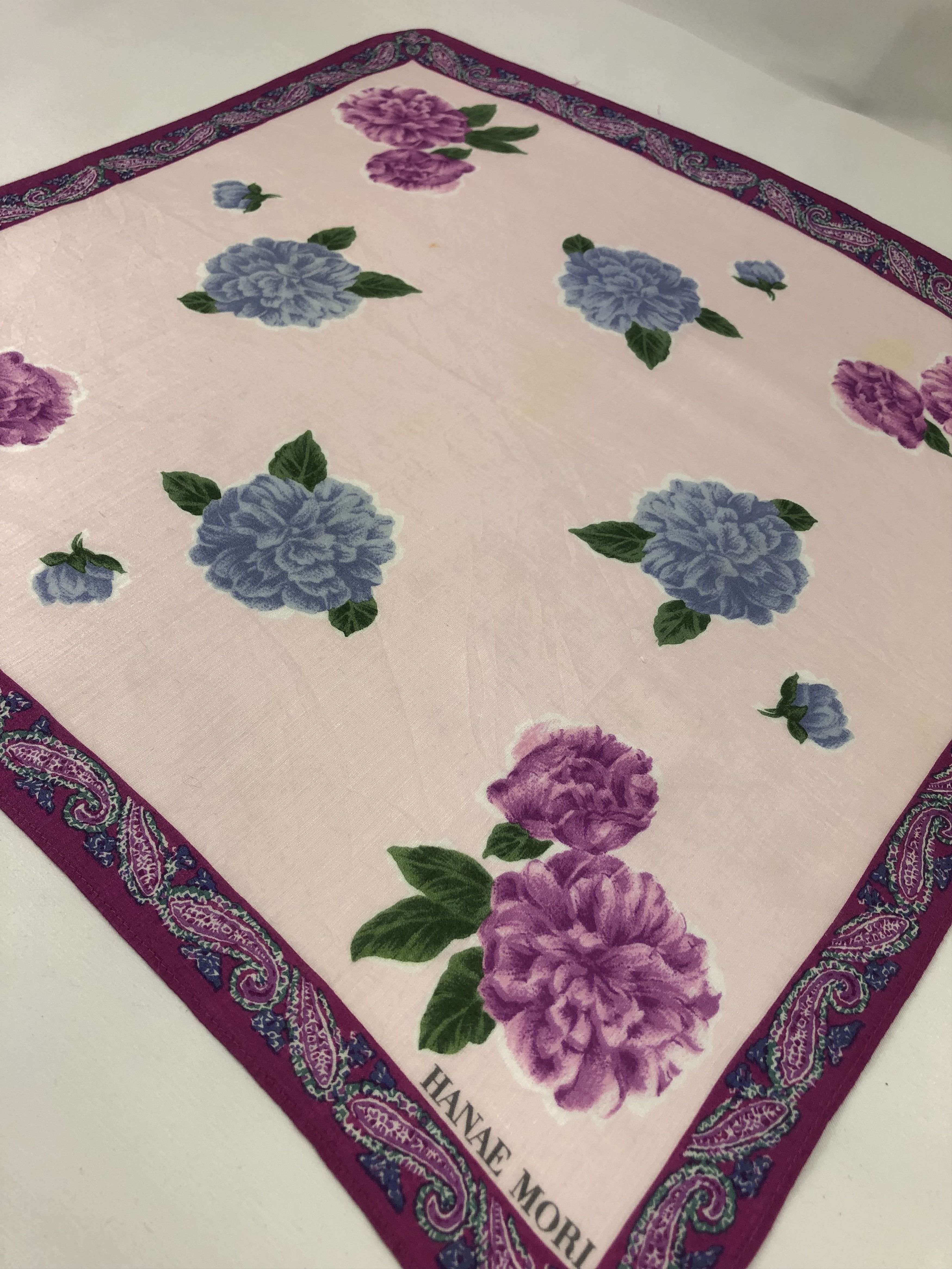 Hanae Mori × Japanese Brand × Vintage Hanae Mori Handkerchief / Bandana / Neckerchief Size ONE SIZE - 3 Thumbnail