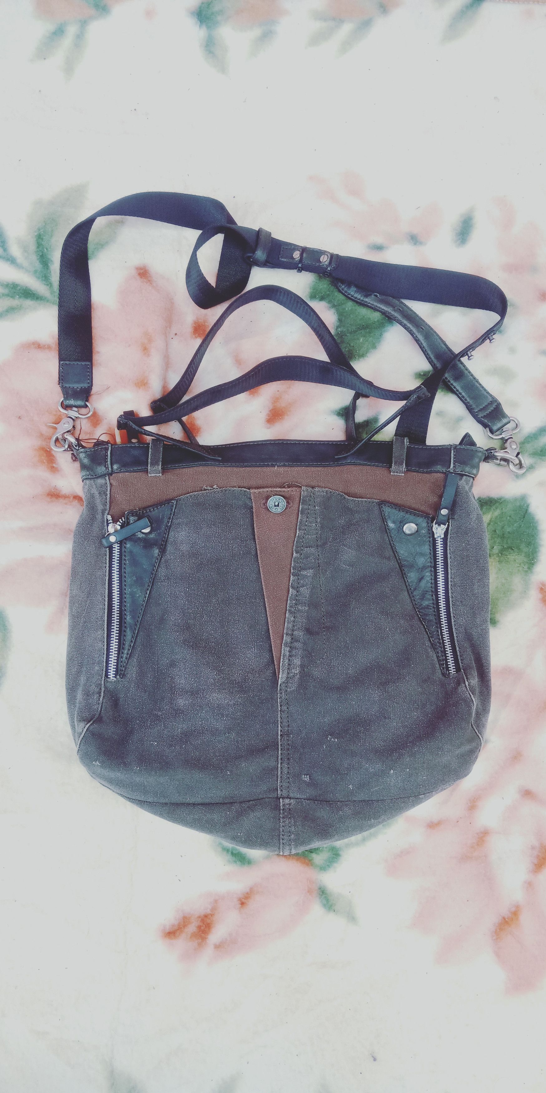 Bottle Holder Sling Girbaud Messenger Bag 🔥Vtg Marithe Francois