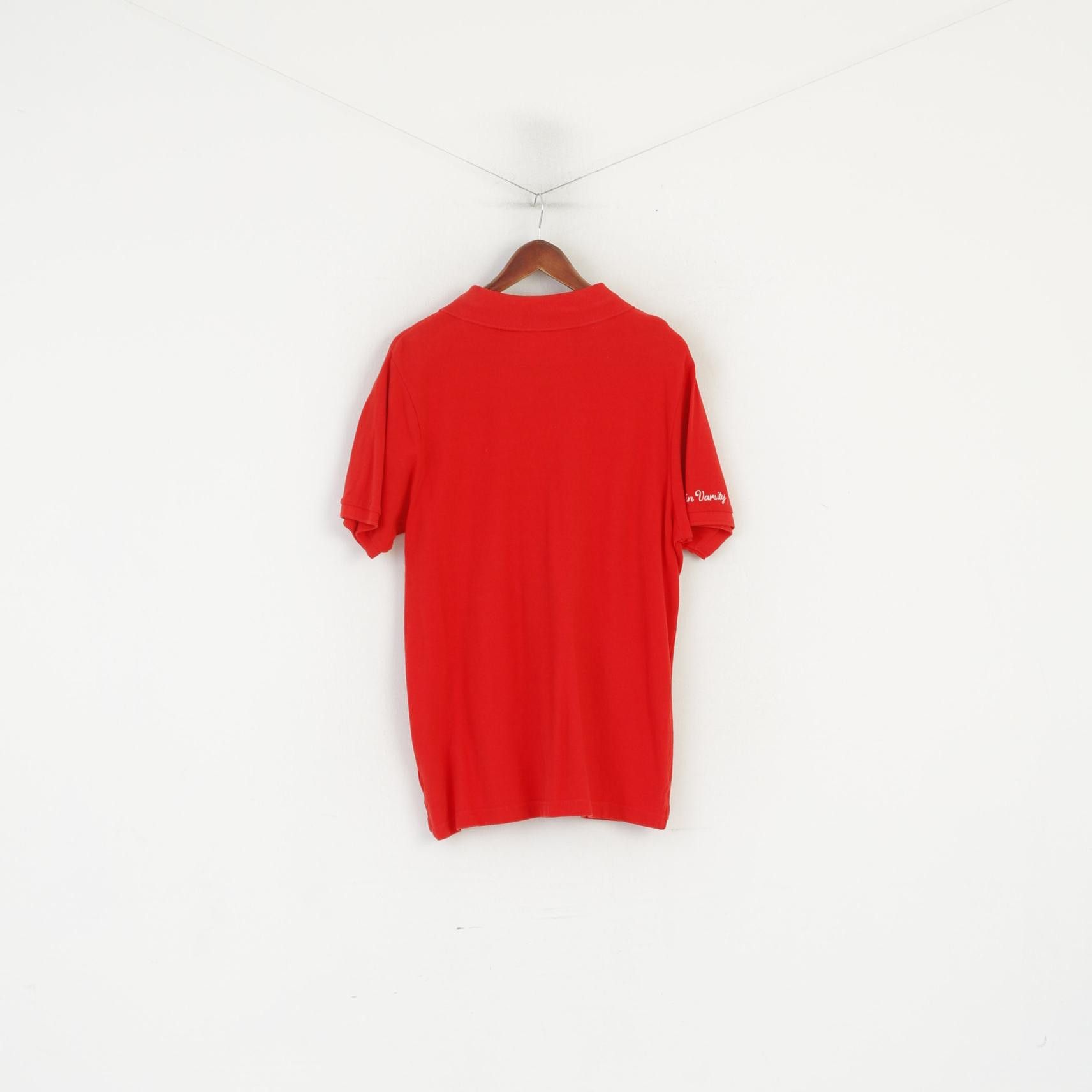 Vintage Ucla Men XL Polo Shirt Red Cotton Varsity 0797 Size US XL / EU 56 / 4 - 5 Thumbnail