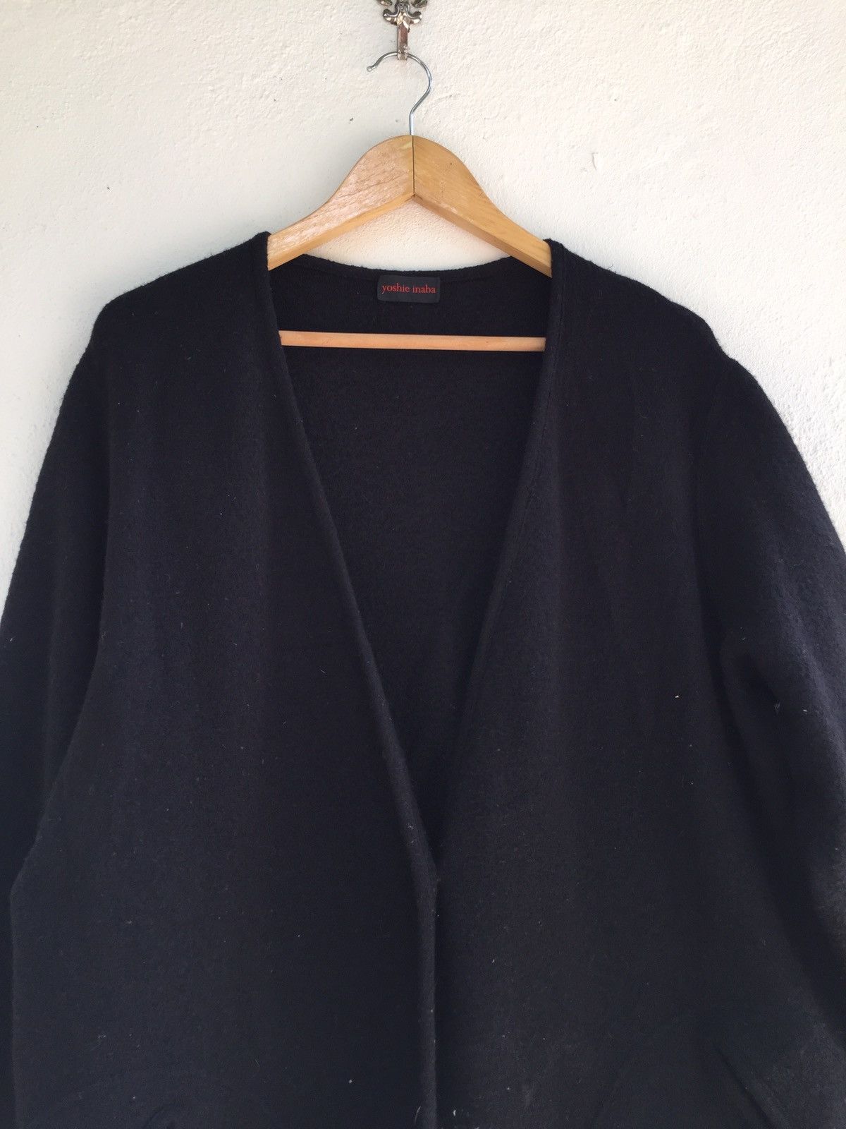 Vintage YOSHIE INABA SIDE POCKET BLACK CARDIGAN STYLE LIGHT JACKET Size US M / EU 48-50 / 2 - 3 Thumbnail