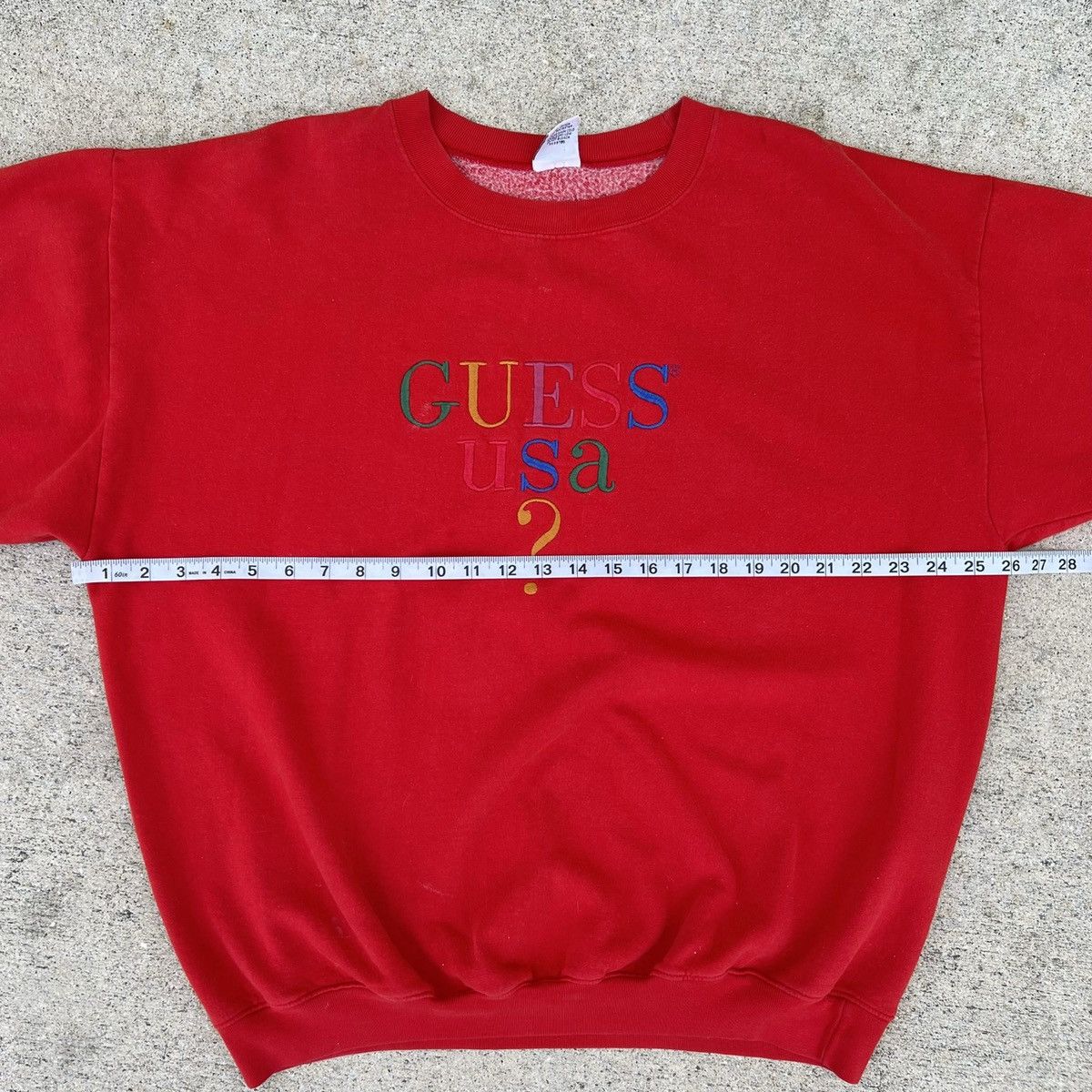 Guess Vintage 80s/90s Rare Guess ? Embroidered Sweatshirt Size US L / EU 52-54 / 3 - 7 Thumbnail