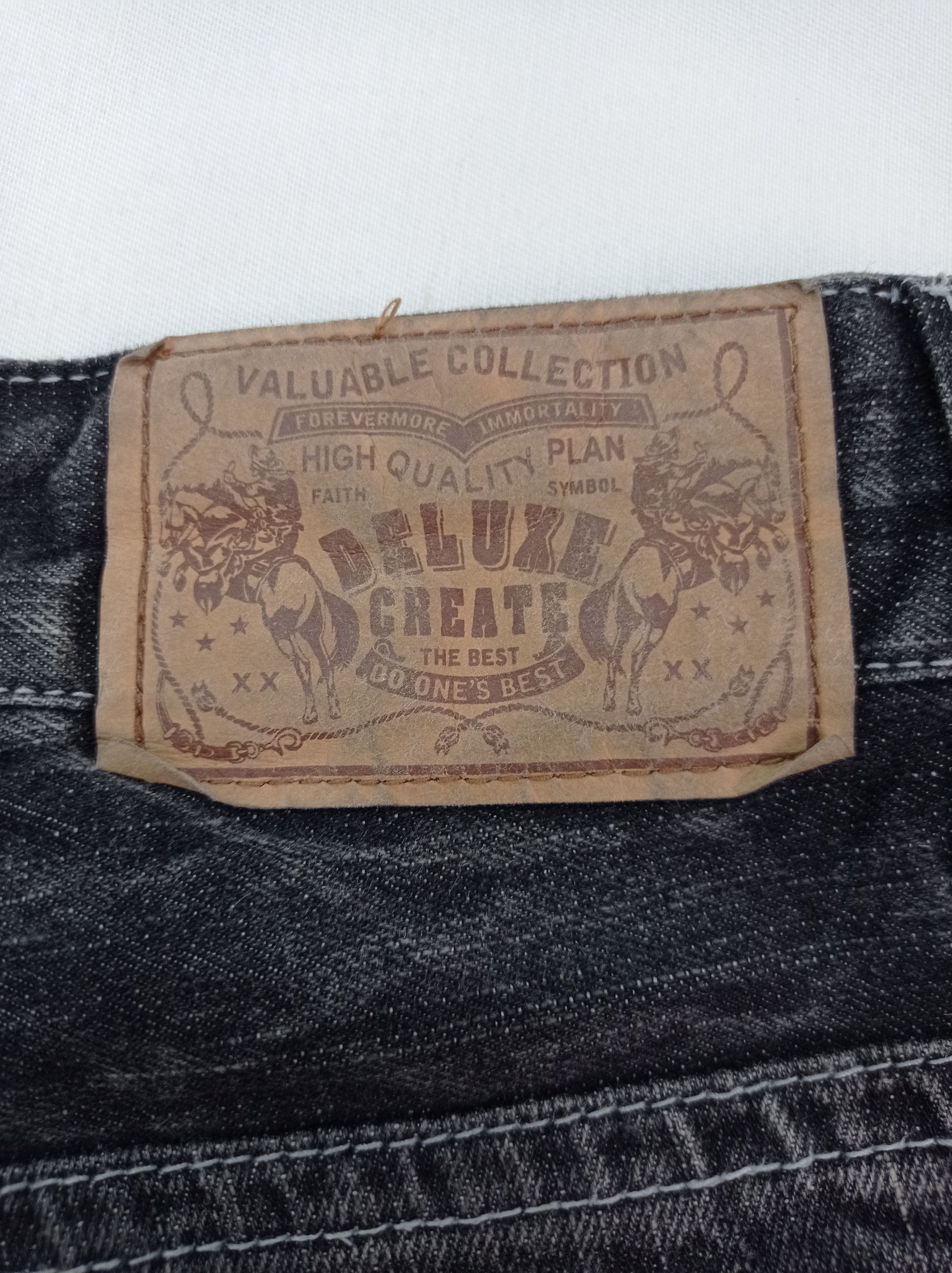 Japanese Brand Deluxe Create Denim Pants Size US 33 - 14 Thumbnail