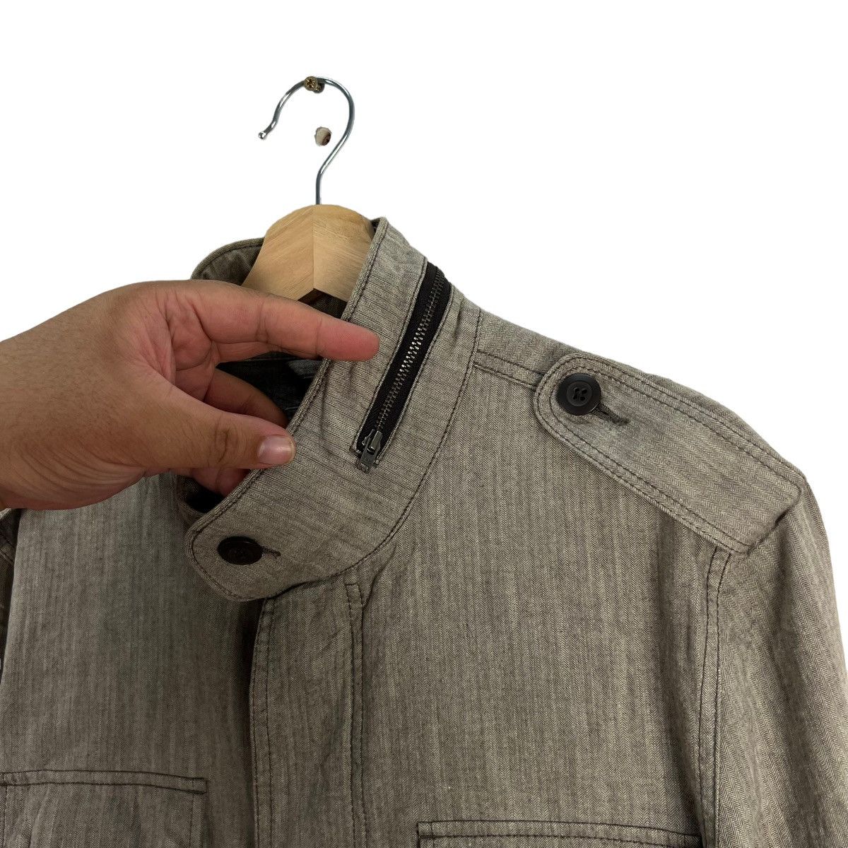 Japanese Brand VINTAGE HIKORY CHORE JACKET MULTI POCKET GAP JAPAN Size US L / EU 52-54 / 3 - 9 Thumbnail
