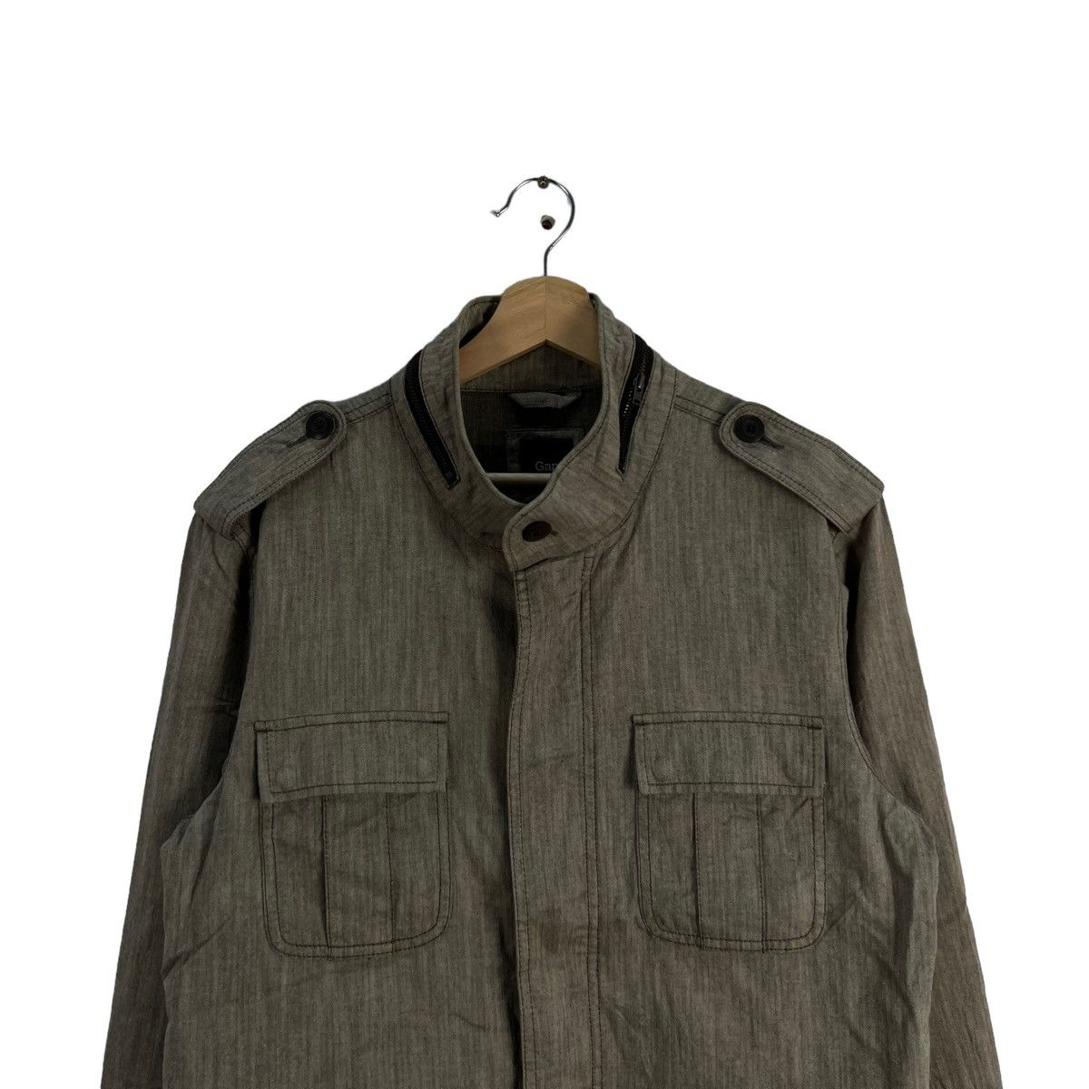 Japanese Brand VINTAGE HIKORY CHORE JACKET MULTI POCKET GAP JAPAN Size US L / EU 52-54 / 3 - 6 Thumbnail