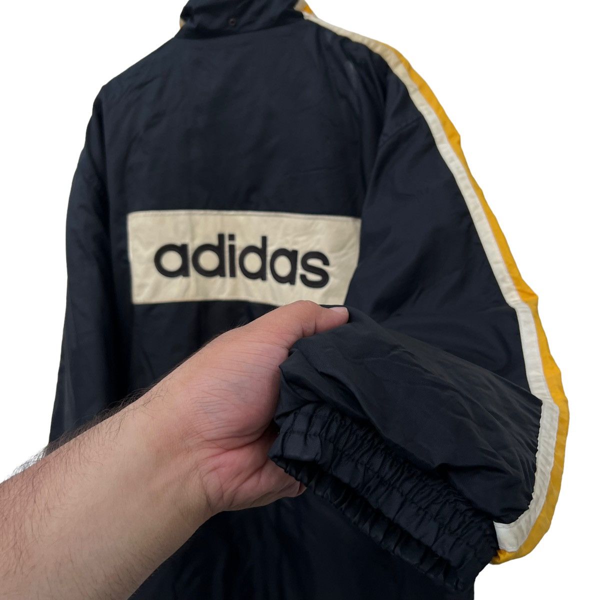 Adidas VINTAGE ADIDAS COACH JACKET BIG LOGO STREETWEAR Size US L / EU 52-54 / 3 - 9 Thumbnail