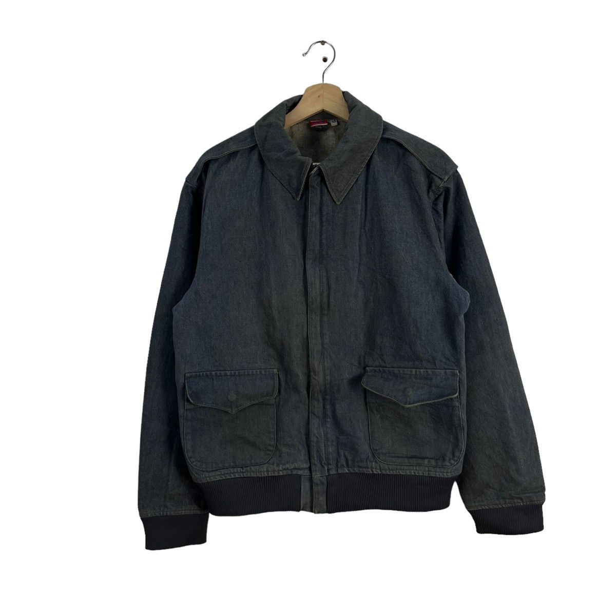 Vintage VINTAGE KEMPEL MADE IN GERMANY ZIPPER DENIM JACKET Size US M / EU 48-50 / 2 - 1 Thumbnail