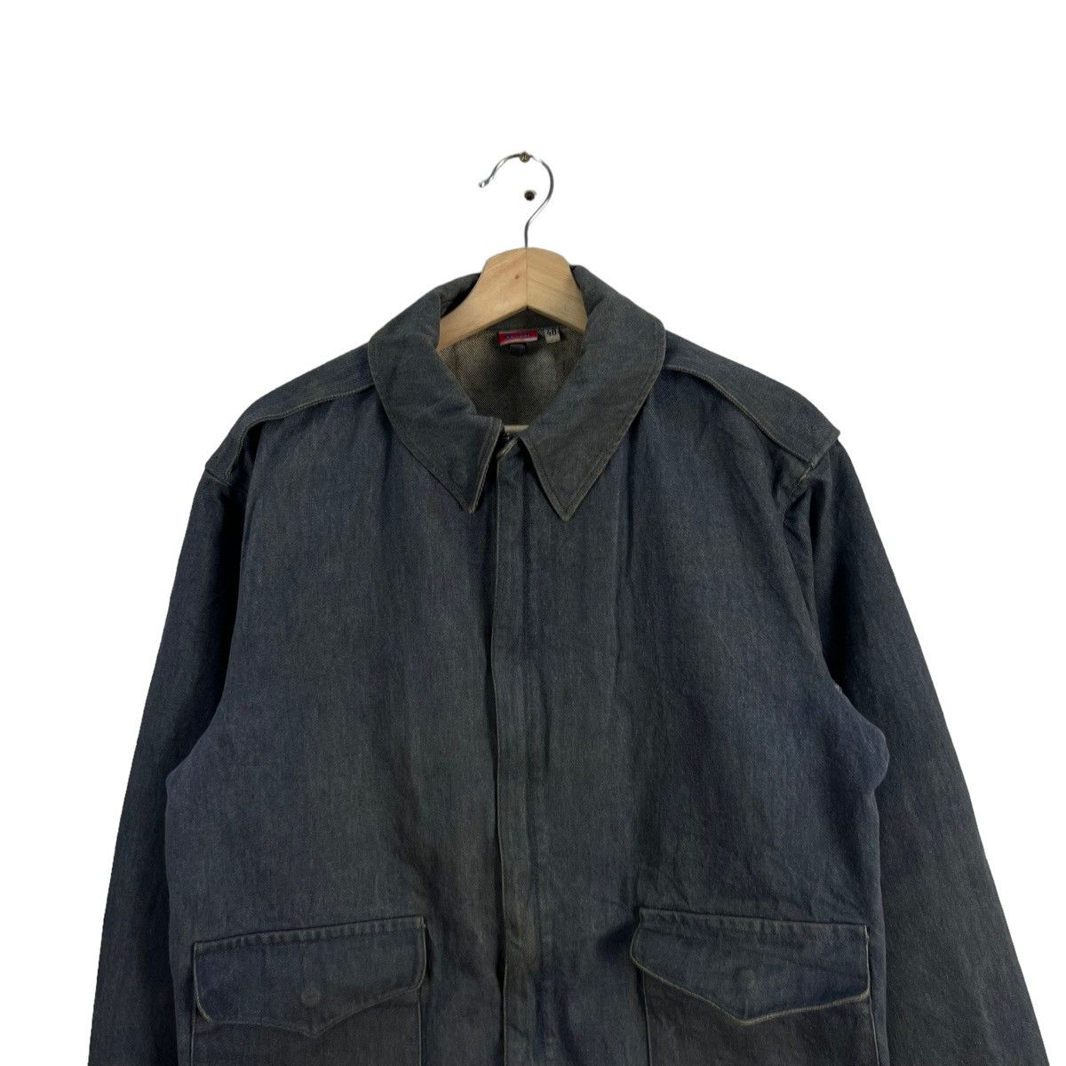 Vintage VINTAGE KEMPEL MADE IN GERMANY ZIPPER DENIM JACKET Size US M / EU 48-50 / 2 - 2 Thumbnail