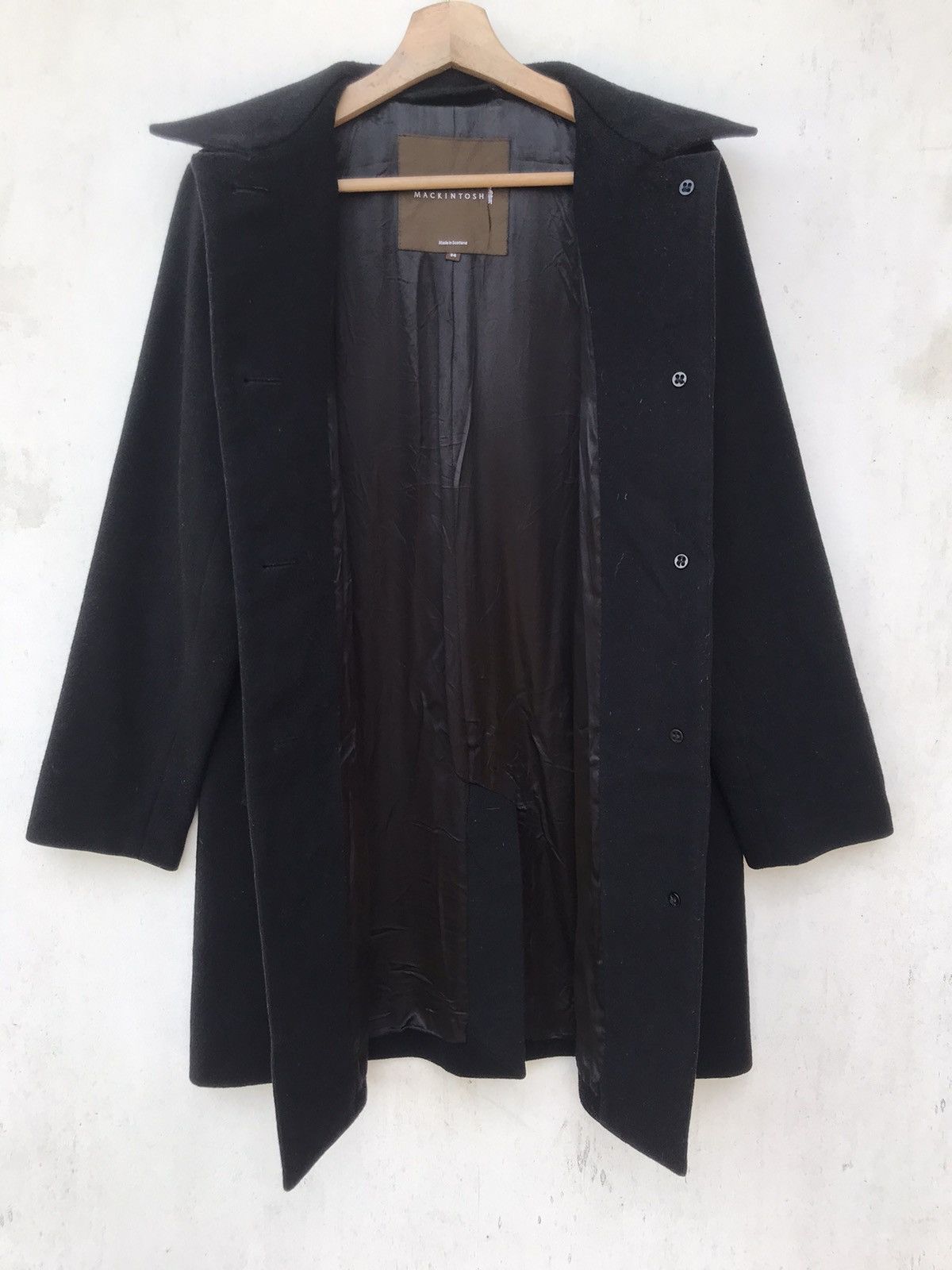 Mackintosh Mackintosh Wool Made in Scotland Long Coat Jacket Size S / US 4 / IT 40 - 4 Thumbnail