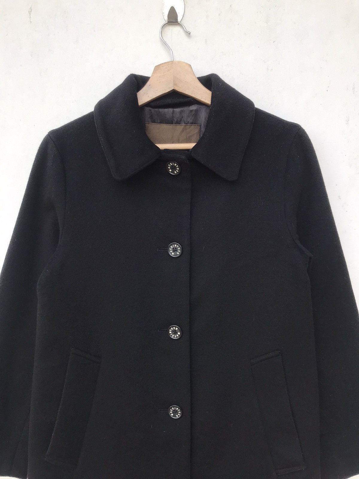 Mackintosh Mackintosh Wool Made in Scotland Long Coat Jacket Size S / US 4 / IT 40 - 5 Thumbnail