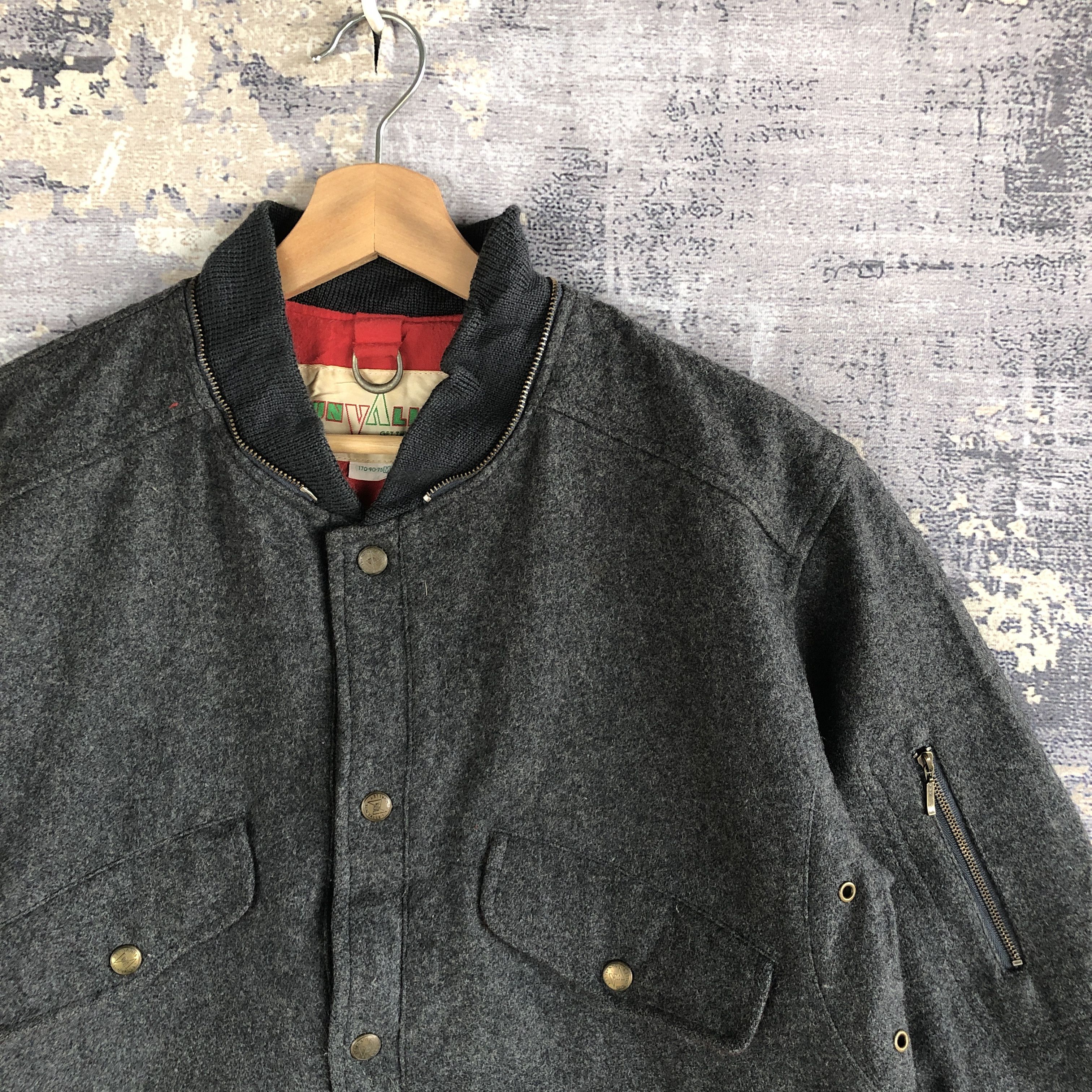 Vintage SUN Valley Japanese Varsity Jacket Bondage Wool Jacket Size US M / EU 48-50 / 2 - 5 Thumbnail