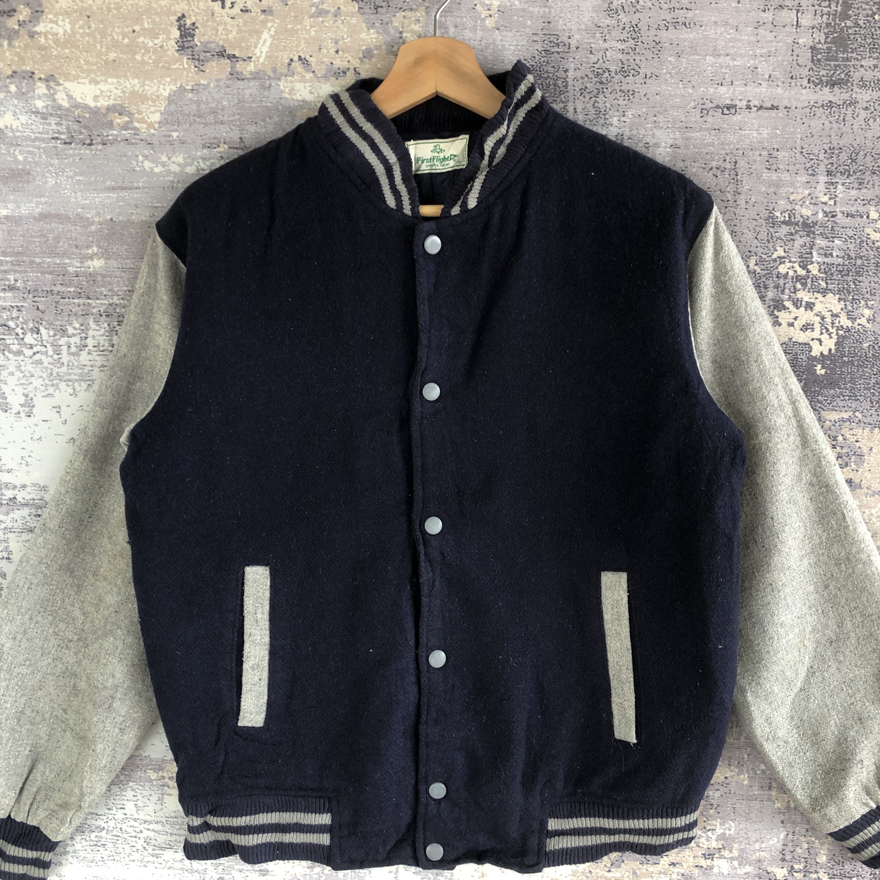 Vintage Vintage First Flight Varsity Jacket Japanese Wool Jacket Size S / US 4 / IT 40 - 4 Thumbnail