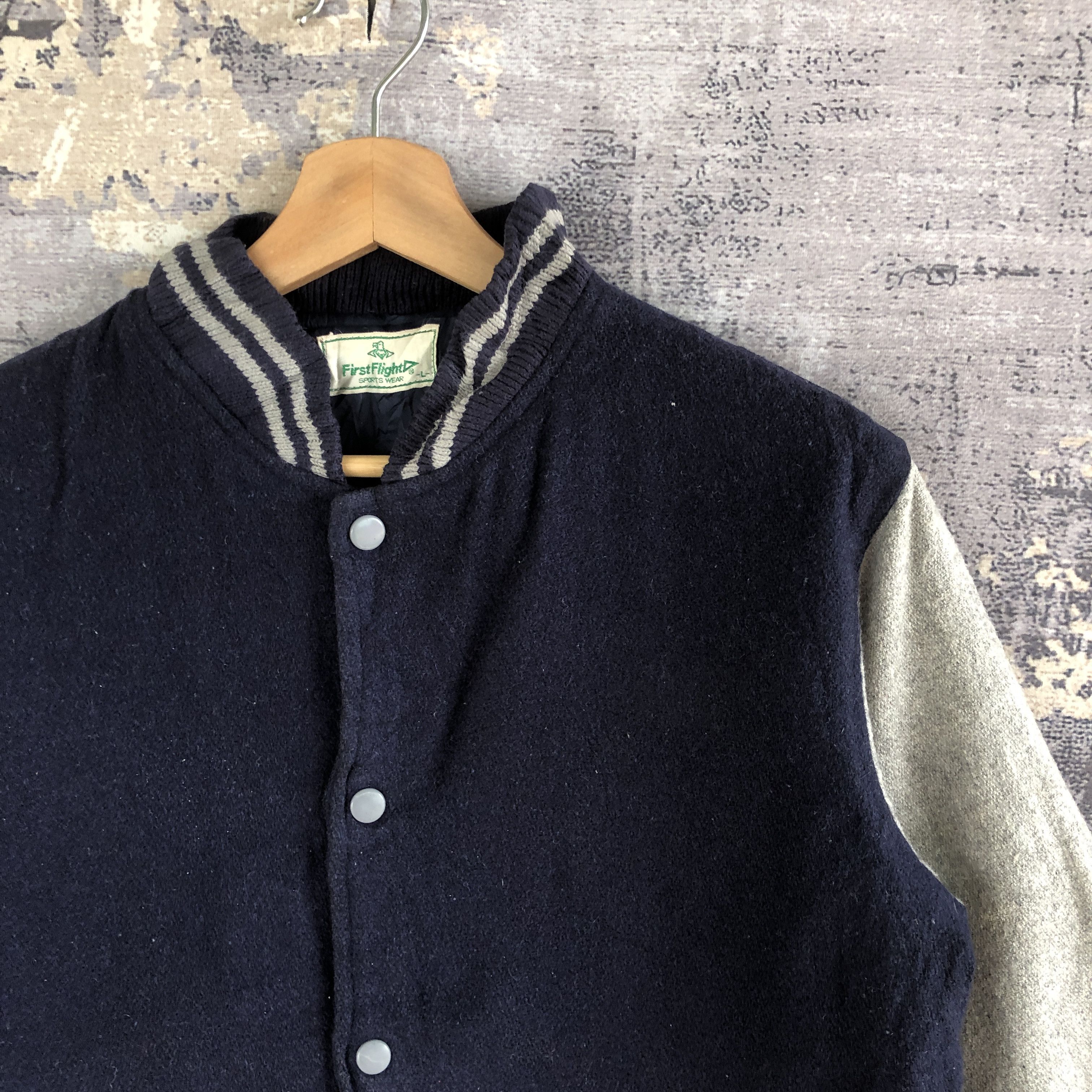 Vintage Vintage First Flight Varsity Jacket Japanese Wool Jacket Size S / US 4 / IT 40 - 5 Thumbnail
