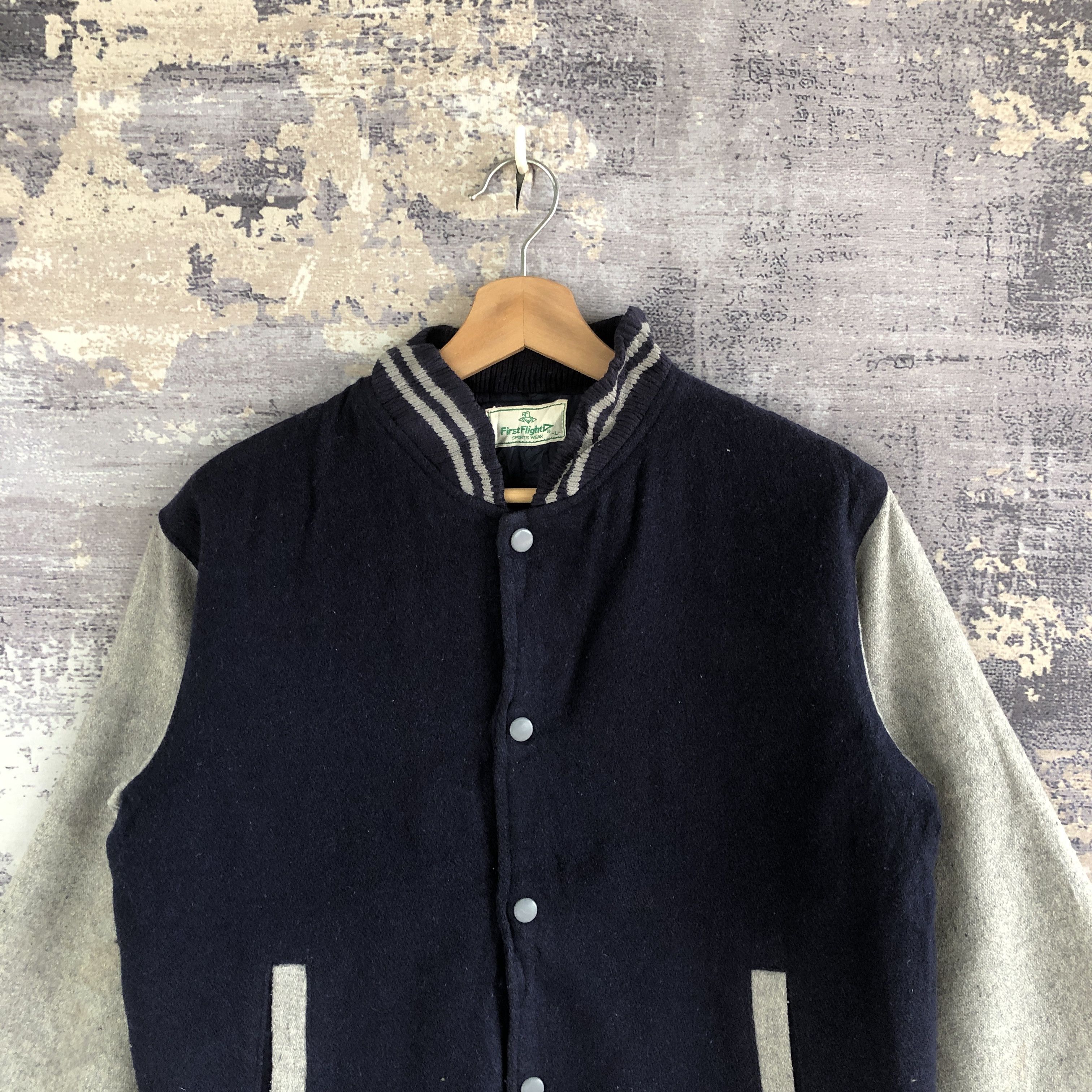 Vintage Vintage First Flight Varsity Jacket Japanese Wool Jacket Size S / US 4 / IT 40 - 3 Thumbnail