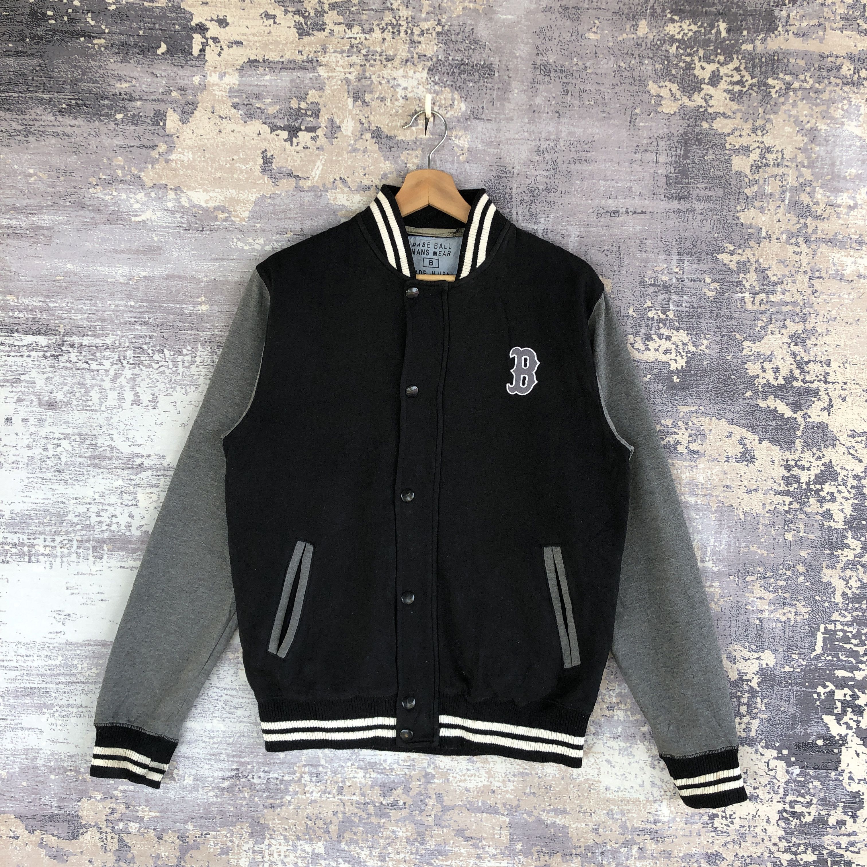 Vintage Vintage B Letterman Varsity Jacket Baseball Wool Jacket | Grailed