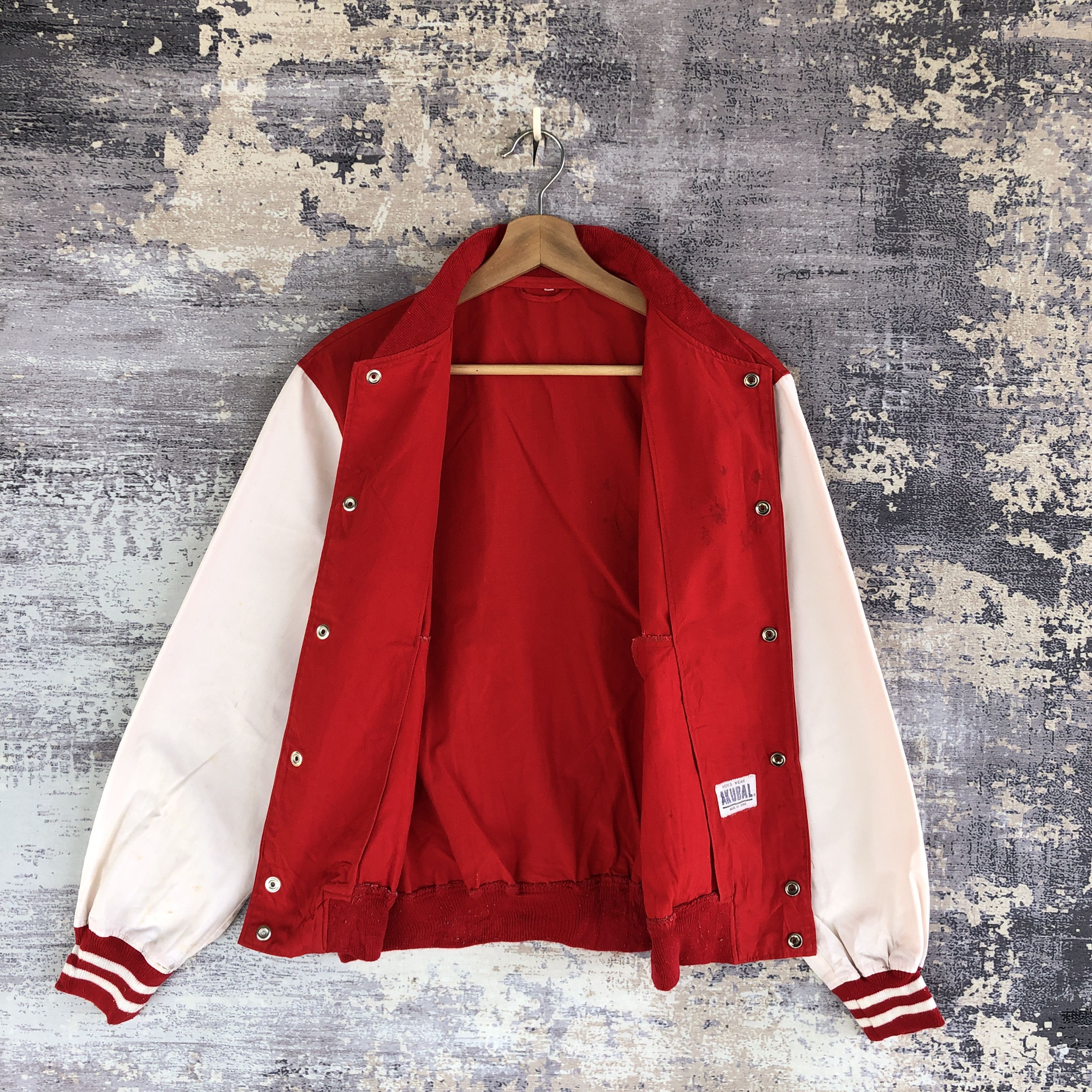 Japanese Brand × Vintage Vintage Akubal Varsity Jacket Japanese Wool Jacket Size S / US 4 / IT 40 - 5 Thumbnail