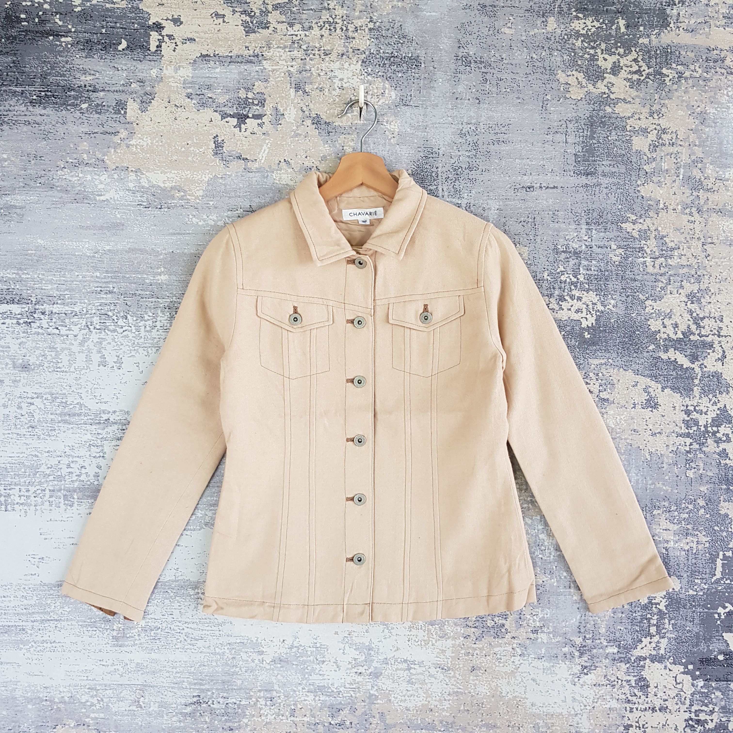 Japanese Brand × Vintage Vintage Chavarie Trucker Jacket Japanese Wool Jacket Size US XS / EU 42 / 0 - 1 Thumbnail