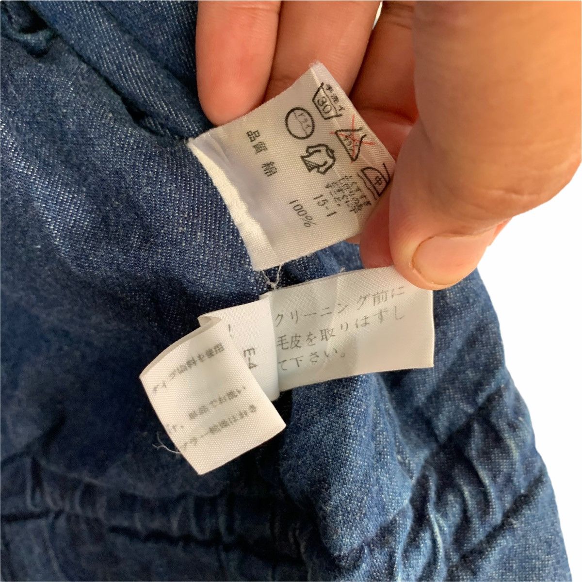 Calvin Klein × Vintage Vintage Calvin Klein Hoodie Tactical Denim Cargo Jacket Size US M / EU 48-50 / 2 - 11 Thumbnail