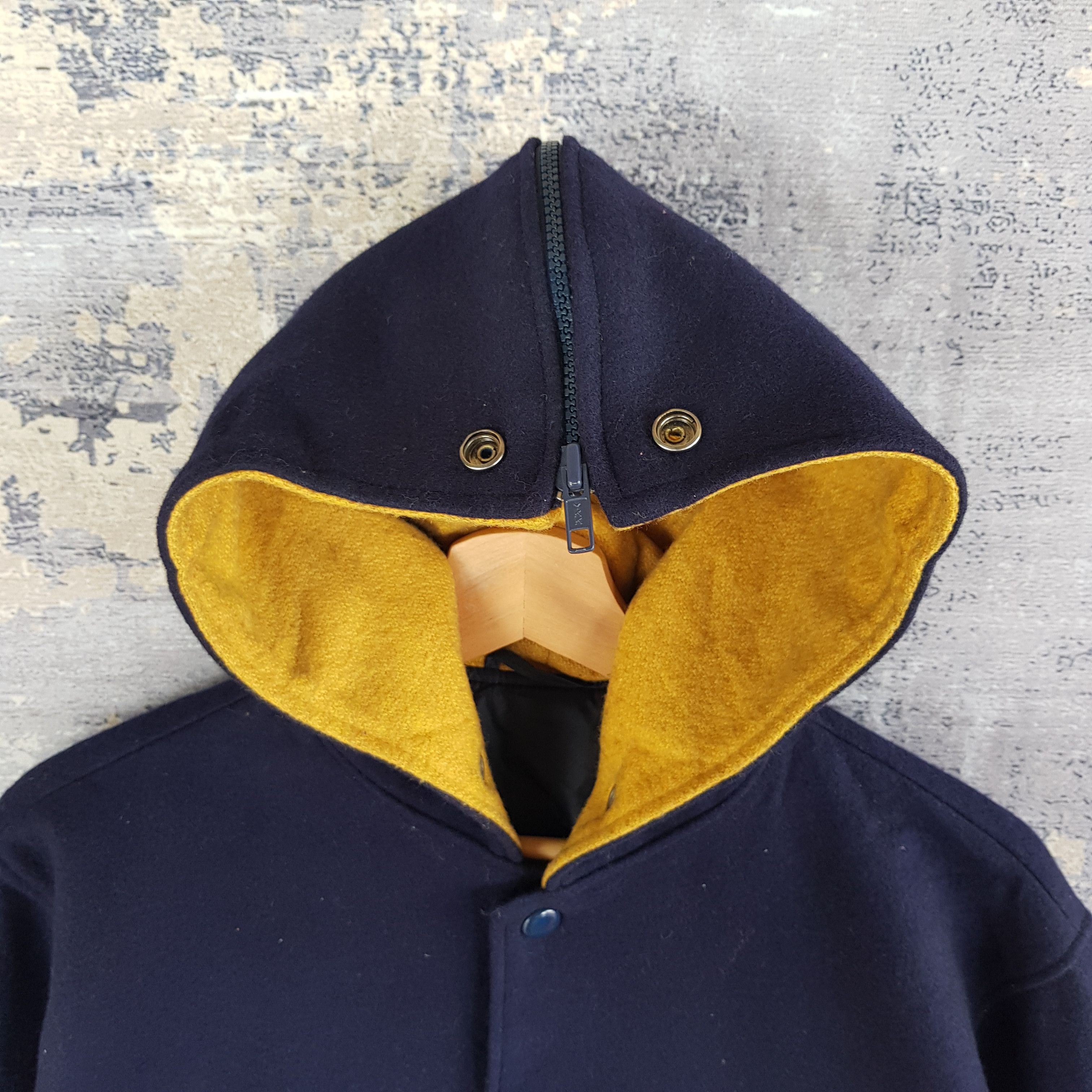 Japanese Brand × Vintage Japanese Varsity Jacket Japan Made Hoodie Wool Jacket Size US L / EU 52-54 / 3 - 5 Thumbnail