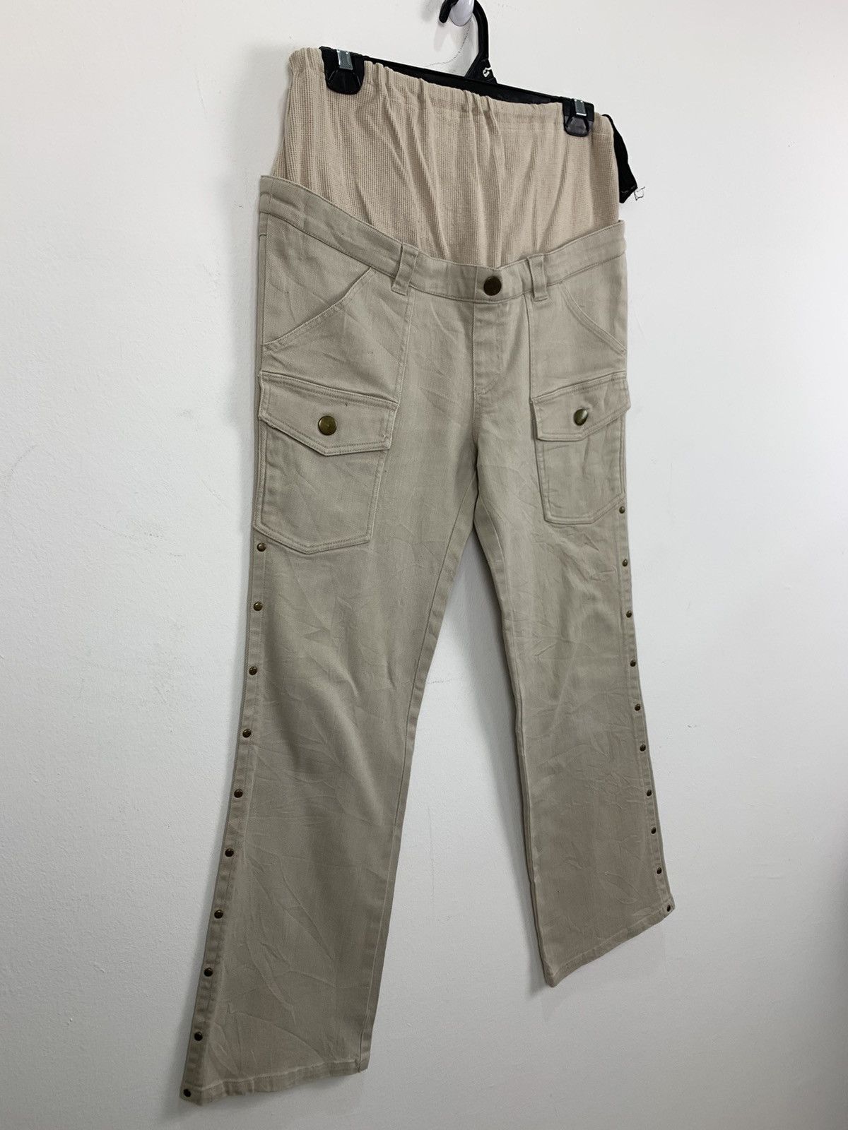 Cowboy Equipment × Japanese Brand × Seditionaries NICE CLAUP DoubleWaist Studed Preggy HipHop Style CargoPant Size 32" / US 10 / IT 46 - 5 Thumbnail