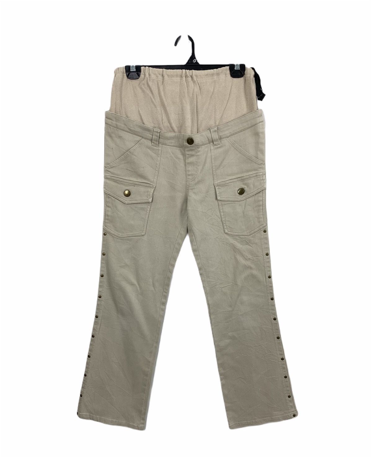 Cowboy Equipment × Japanese Brand × Seditionaries NICE CLAUP DoubleWaist Studed Preggy HipHop Style CargoPant Size 32" / US 10 / IT 46 - 1 Thumbnail