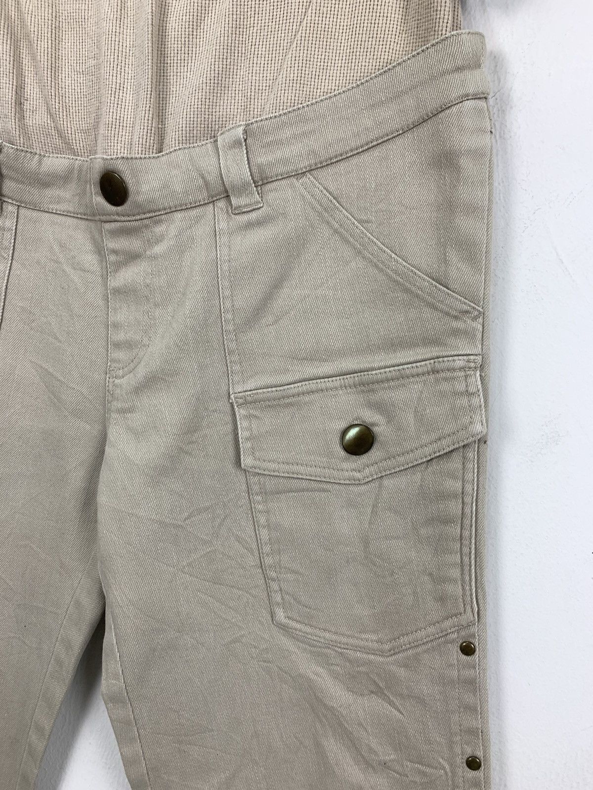 Cowboy Equipment × Japanese Brand × Seditionaries NICE CLAUP DoubleWaist Studed Preggy HipHop Style CargoPant Size 32" / US 10 / IT 46 - 8 Thumbnail