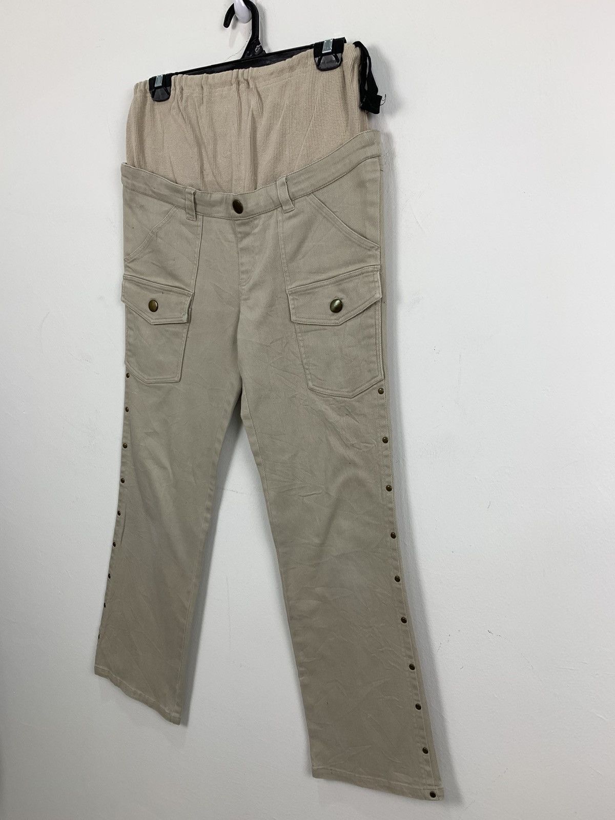 Cowboy Equipment × Japanese Brand × Seditionaries NICE CLAUP DoubleWaist Studed Preggy HipHop Style CargoPant Size 32" / US 10 / IT 46 - 6 Thumbnail