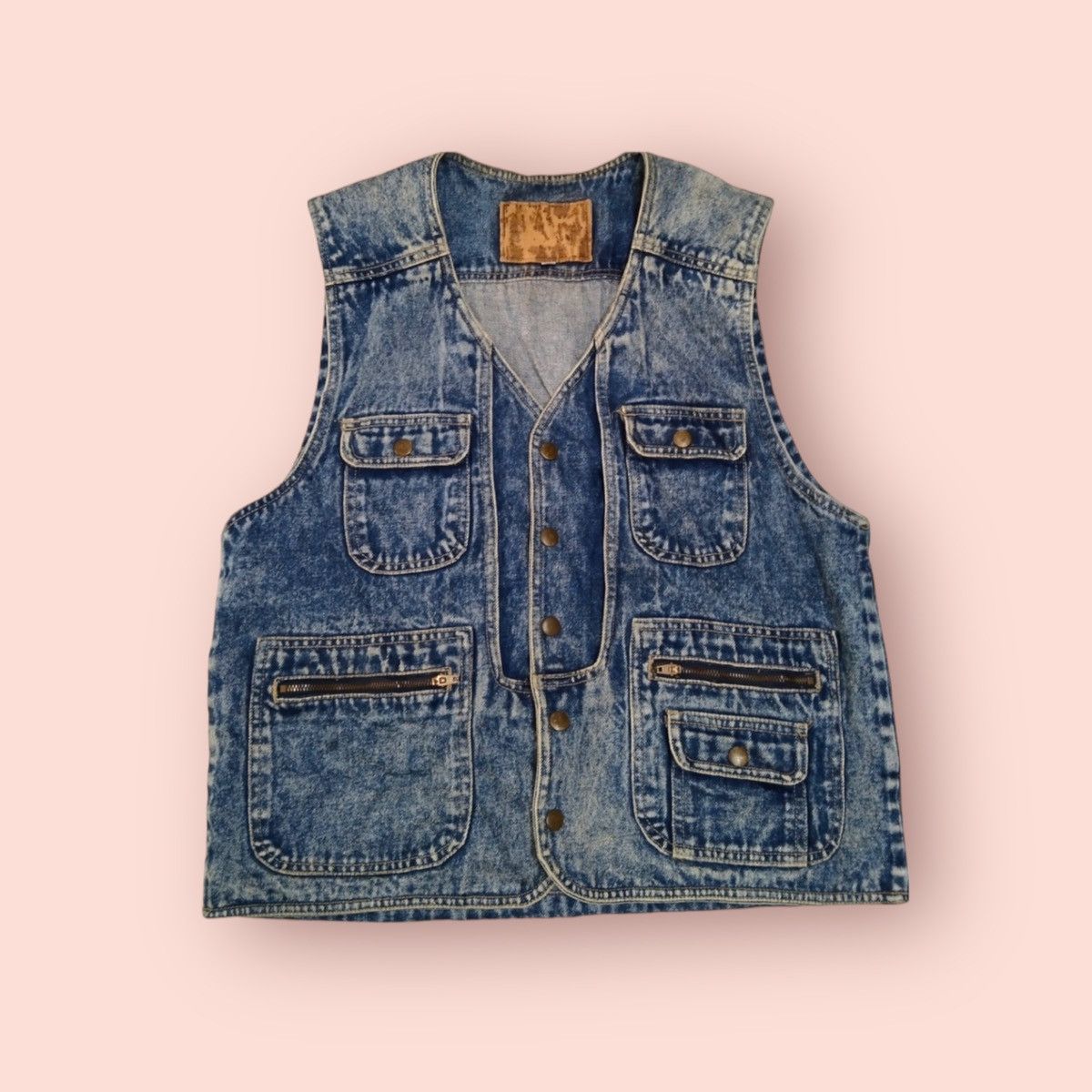 Vintage VINTAGE JAPAN BLUE DENIM VEST Size US M / EU 48-50 / 2 - 1 Thumbnail