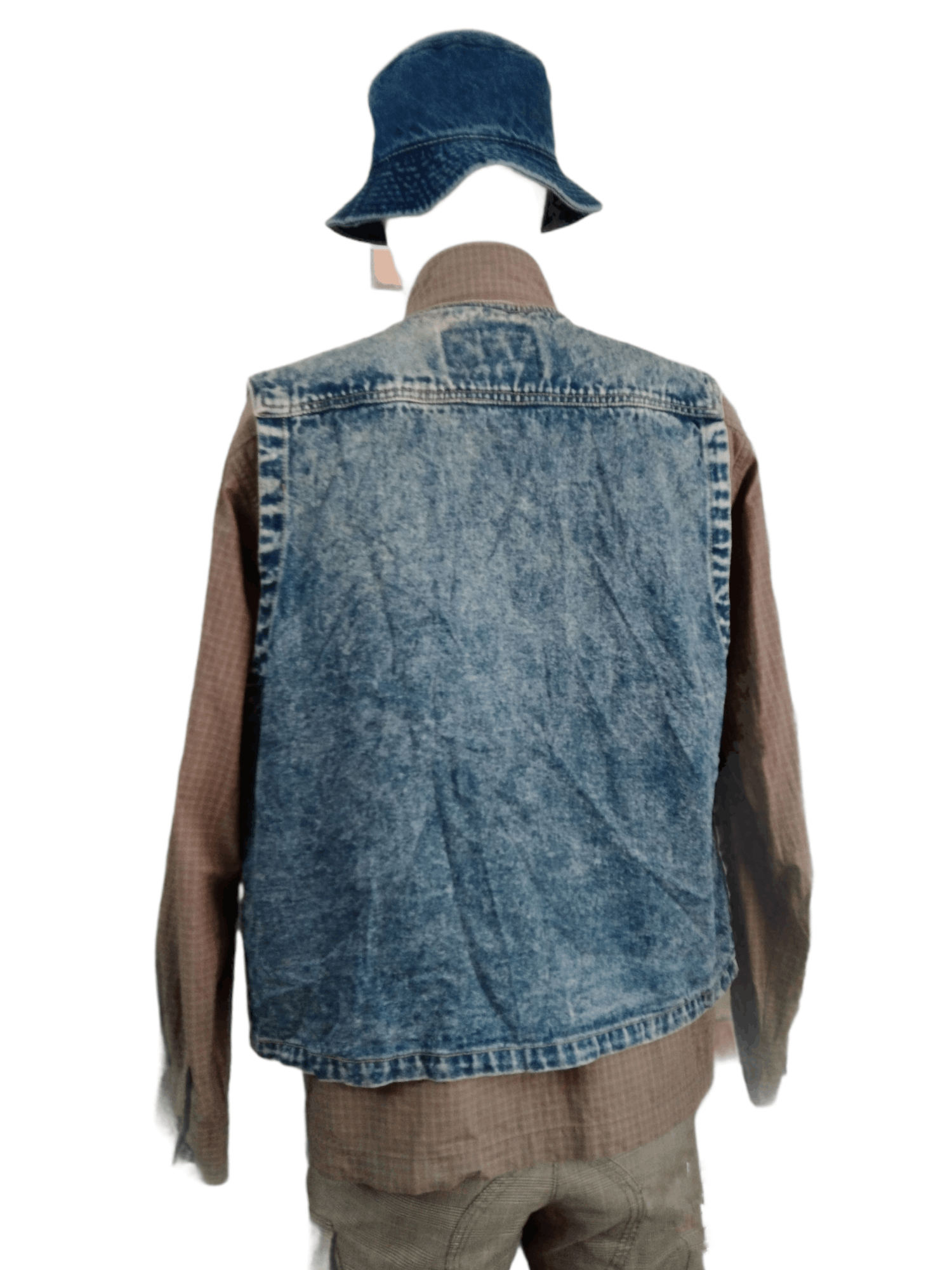 Vintage VINTAGE JAPAN BLUE DENIM VEST Size US M / EU 48-50 / 2 - 8 Thumbnail