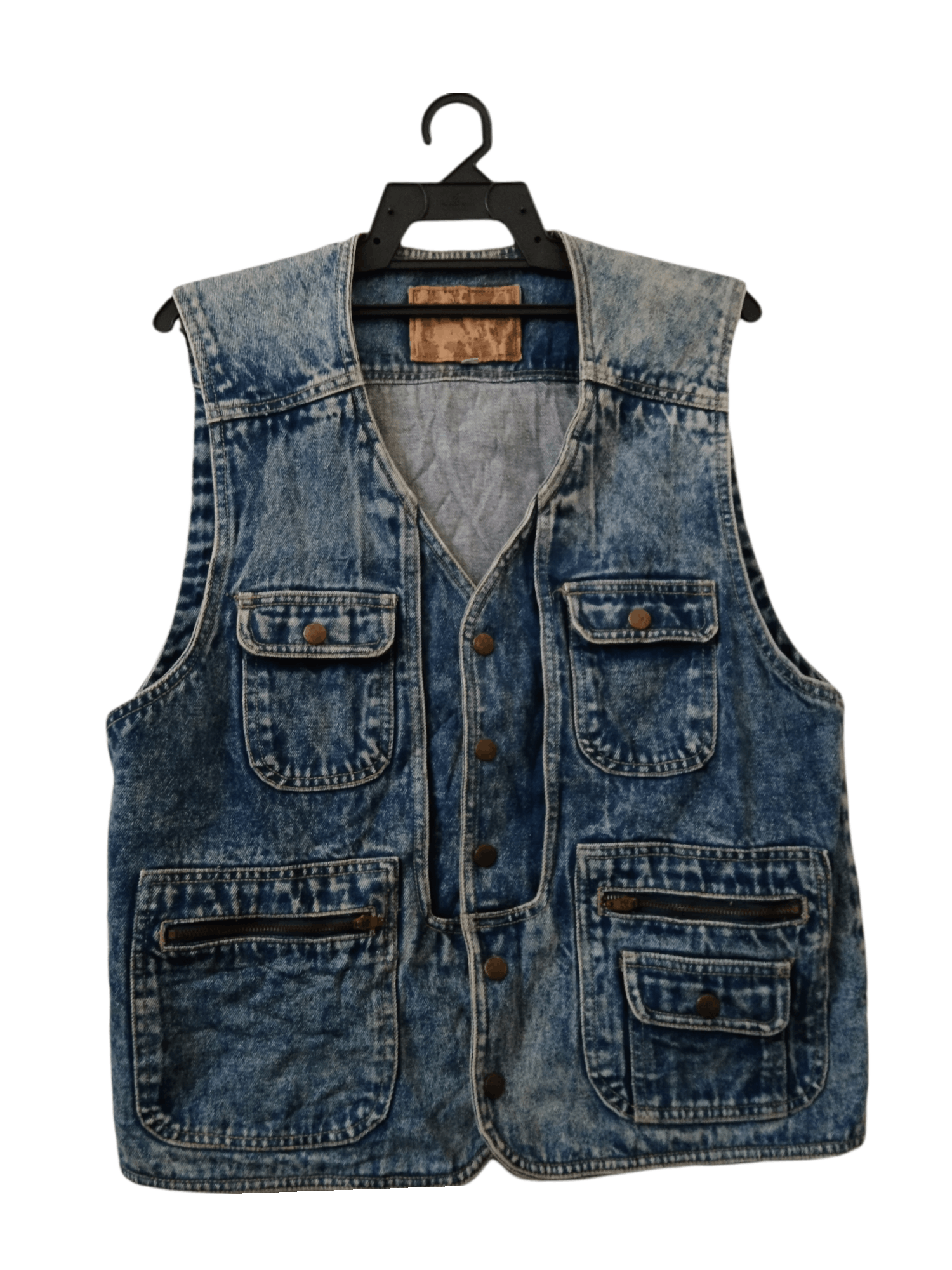 Vintage VINTAGE JAPAN BLUE DENIM VEST Size US M / EU 48-50 / 2 - 24 Thumbnail