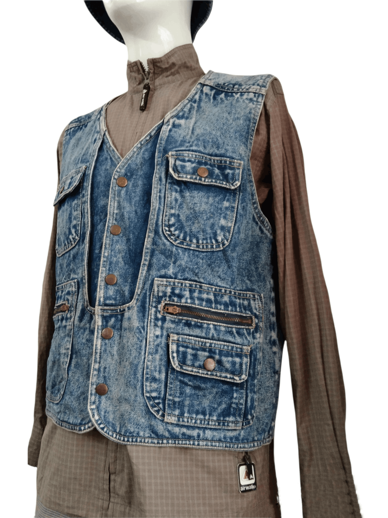 Vintage VINTAGE JAPAN BLUE DENIM VEST Size US M / EU 48-50 / 2 - 11 Thumbnail