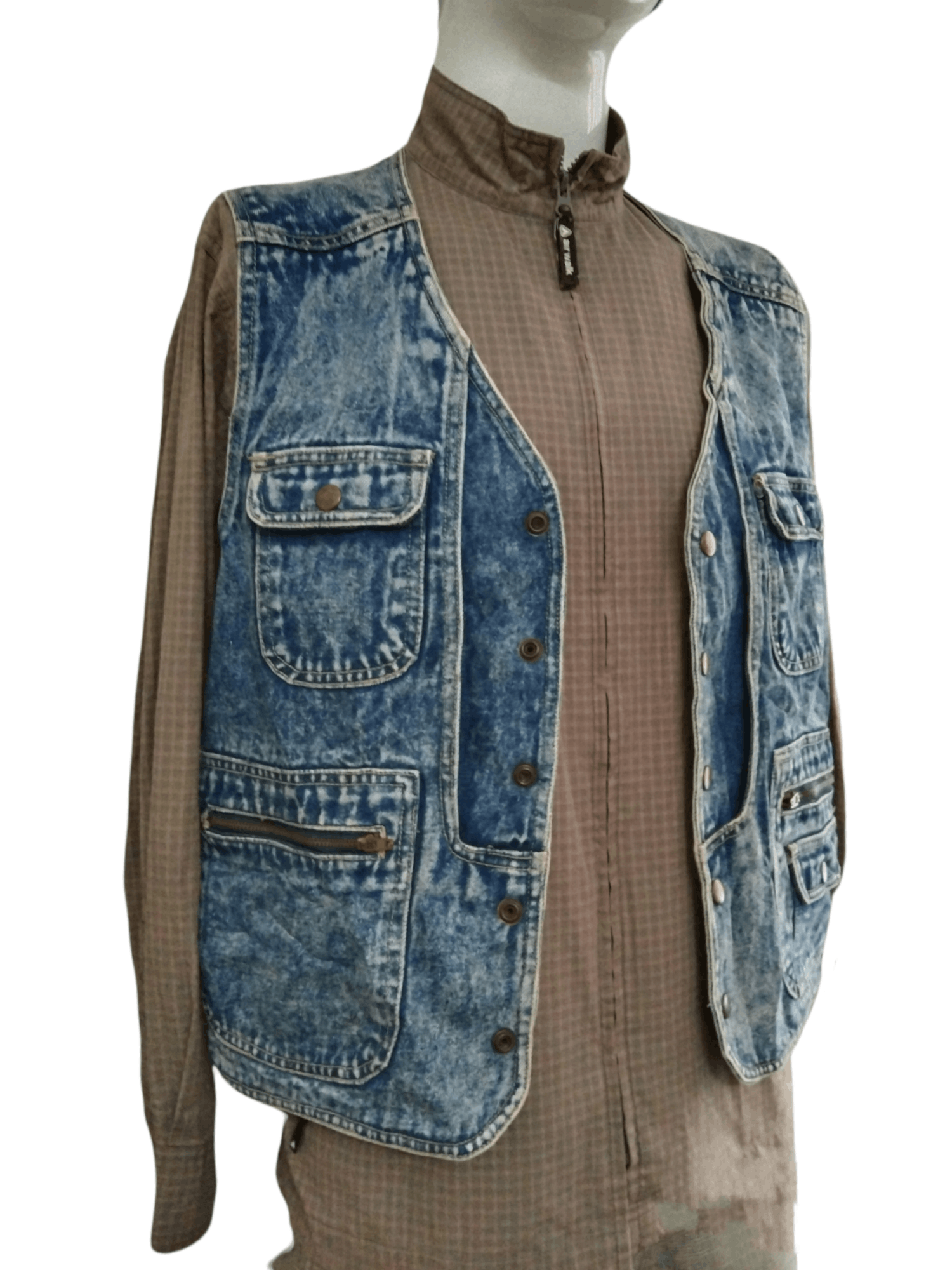 Vintage VINTAGE JAPAN BLUE DENIM VEST Size US M / EU 48-50 / 2 - 7 Thumbnail