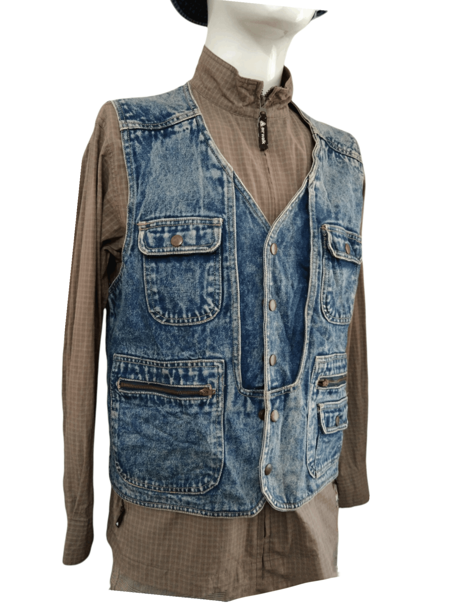 Vintage VINTAGE JAPAN BLUE DENIM VEST Size US M / EU 48-50 / 2 - 10 Thumbnail