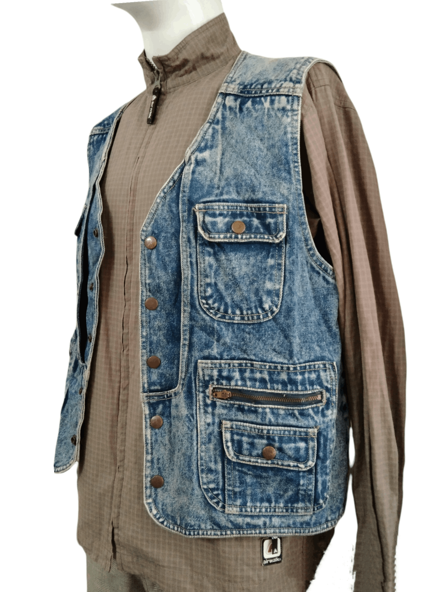 Vintage VINTAGE JAPAN BLUE DENIM VEST Size US M / EU 48-50 / 2 - 6 Thumbnail