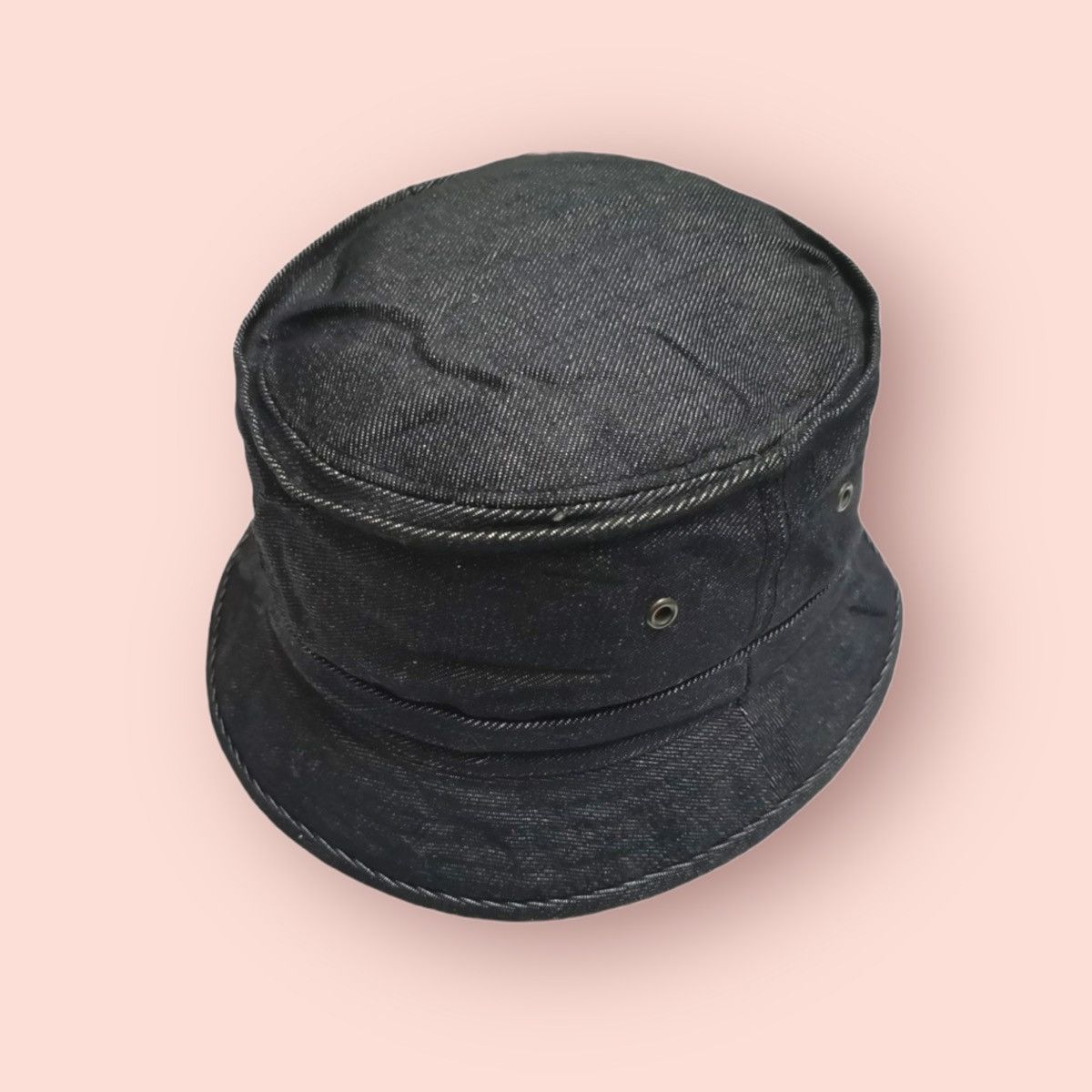 Japanese Brand × Vintage VINTAGE BLACK DENIM BUCKET HAT Size ONE SIZE - 9 Thumbnail