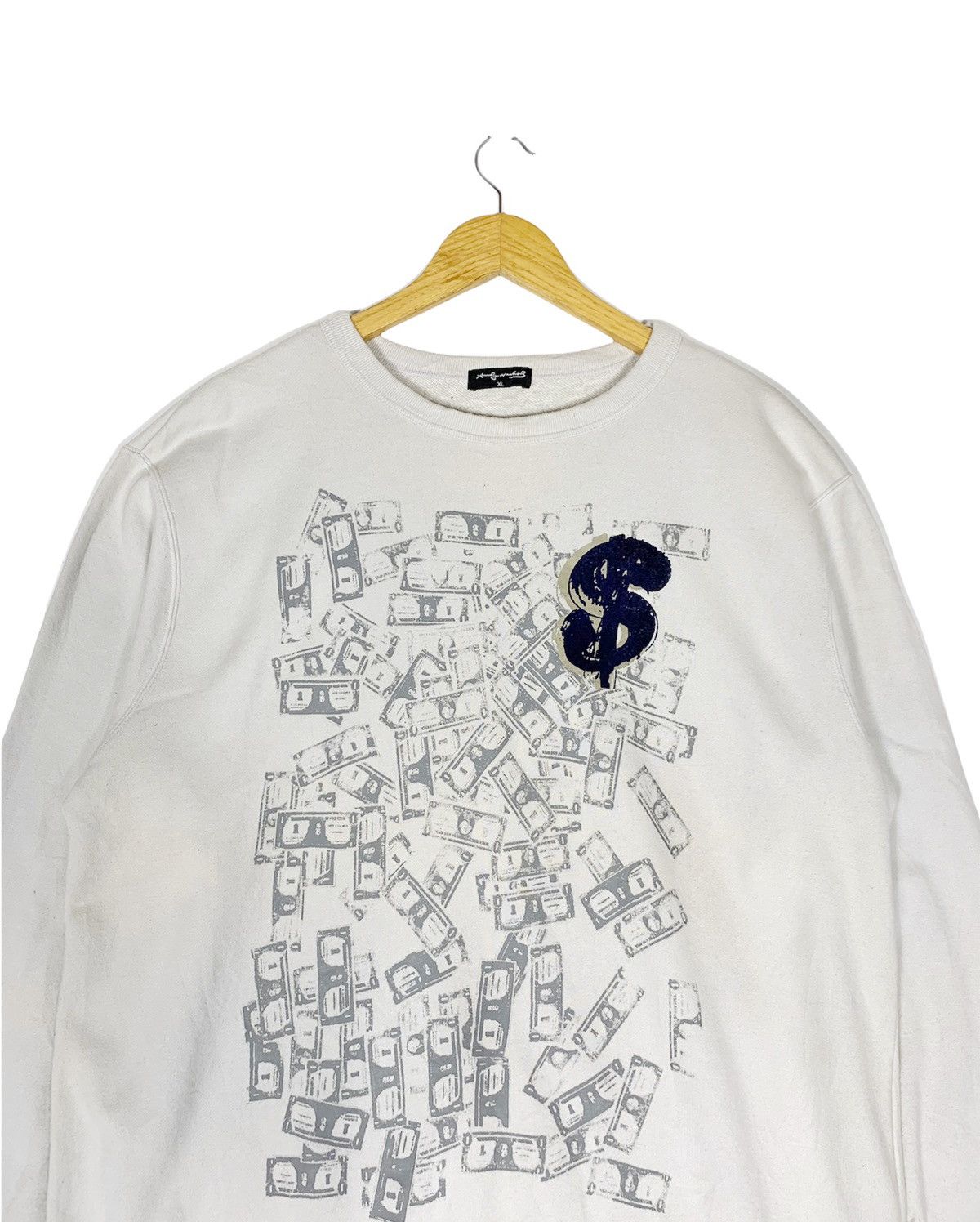 Andy Warhol × Uniqlo Andy Warhol Money Dollar Bills Sweatshirt Y2K Size US XL / EU 56 / 4 - 2 Thumbnail