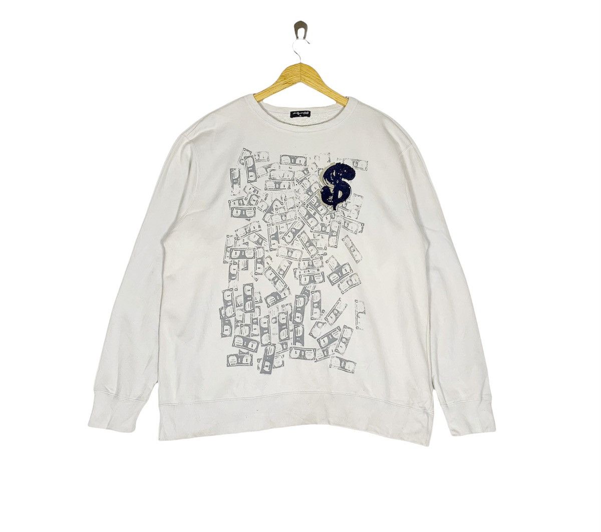 Andy Warhol × Uniqlo Andy Warhol Money Dollar Bills Sweatshirt Y2K Size US XL / EU 56 / 4 - 1 Thumbnail