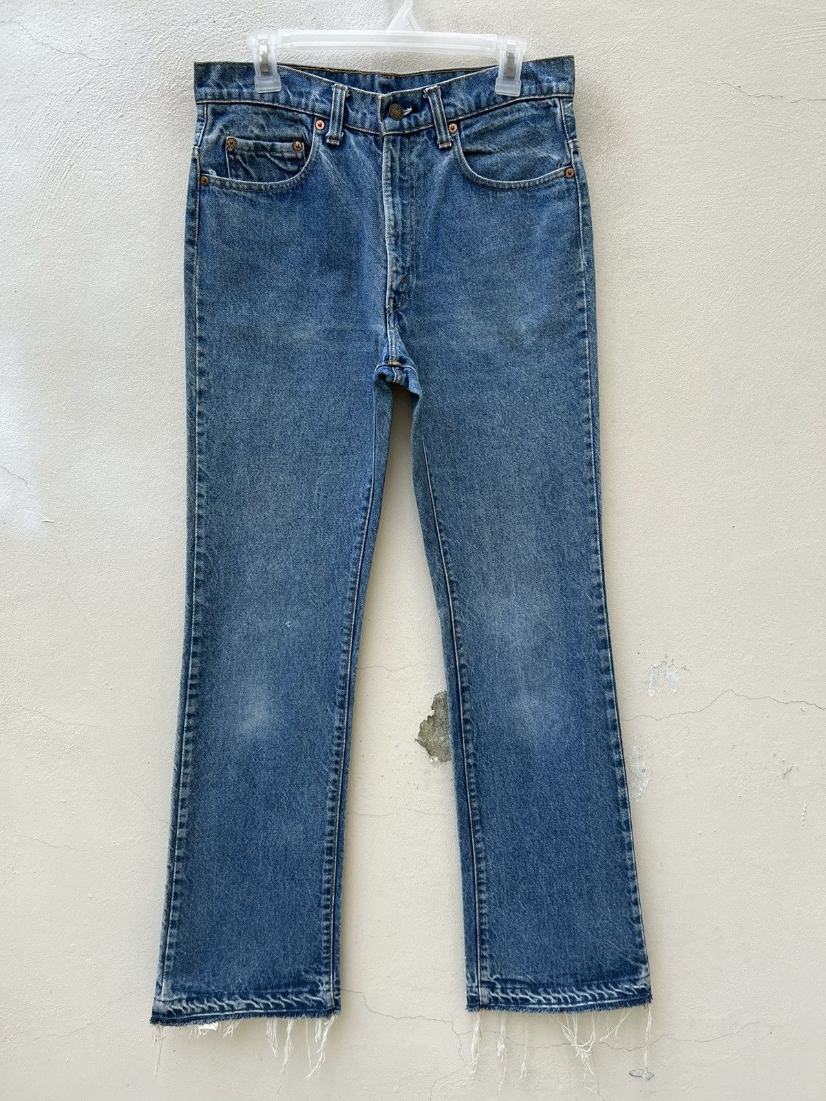 Levi's Flare 70s Levi’s 517 42 Talon Fade Denim Released Hem Jeans Size US 32 / EU 48 - 6 Thumbnail