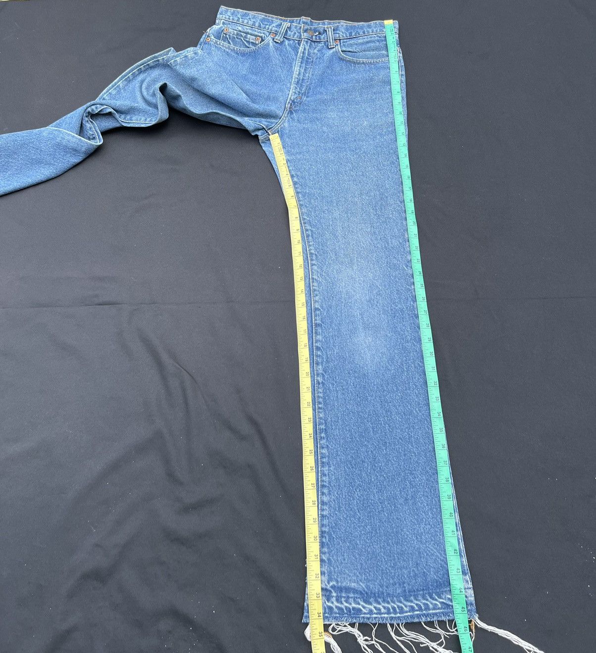 Levi's Flare 70s Levi’s 517 42 Talon Fade Denim Released Hem Jeans Size US 32 / EU 48 - 4 Thumbnail