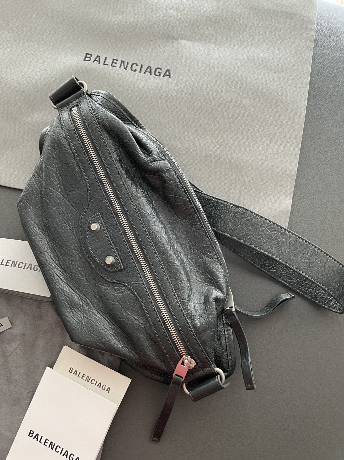 image of Balenciaga Limited Edition Sold Out Leather Bum Bely Bag in Grey, Men's