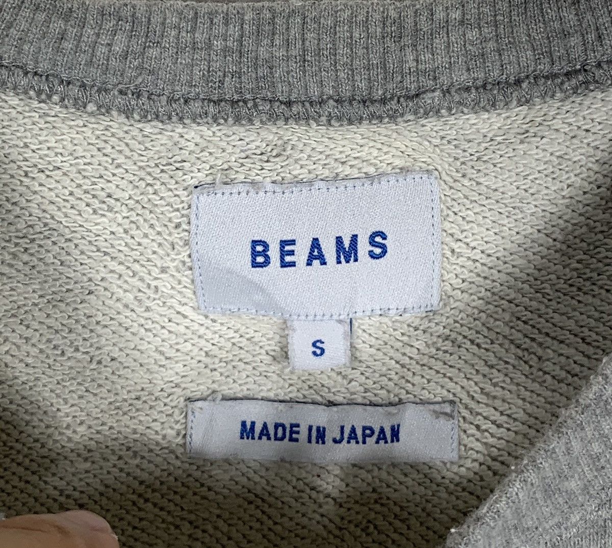 Beams Plus × Japanese Brand Japanese Brand Beams Sweatshirt Grey Colour Size US S / EU 44-46 / 1 - 2 Thumbnail