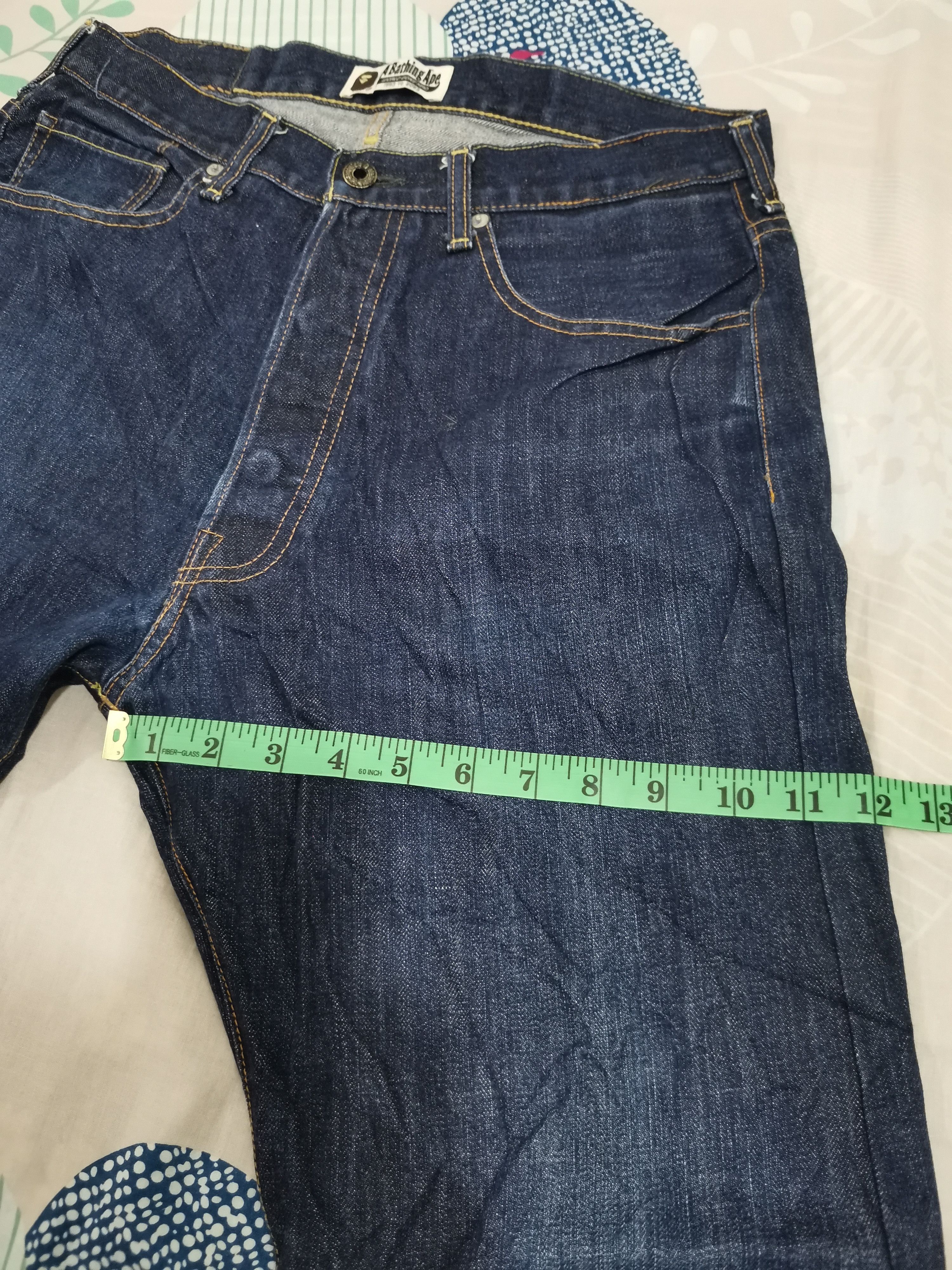 Bape Bape Star OG A Bathing Ape Denim Blue Jeans Size US 31 - 11 Thumbnail