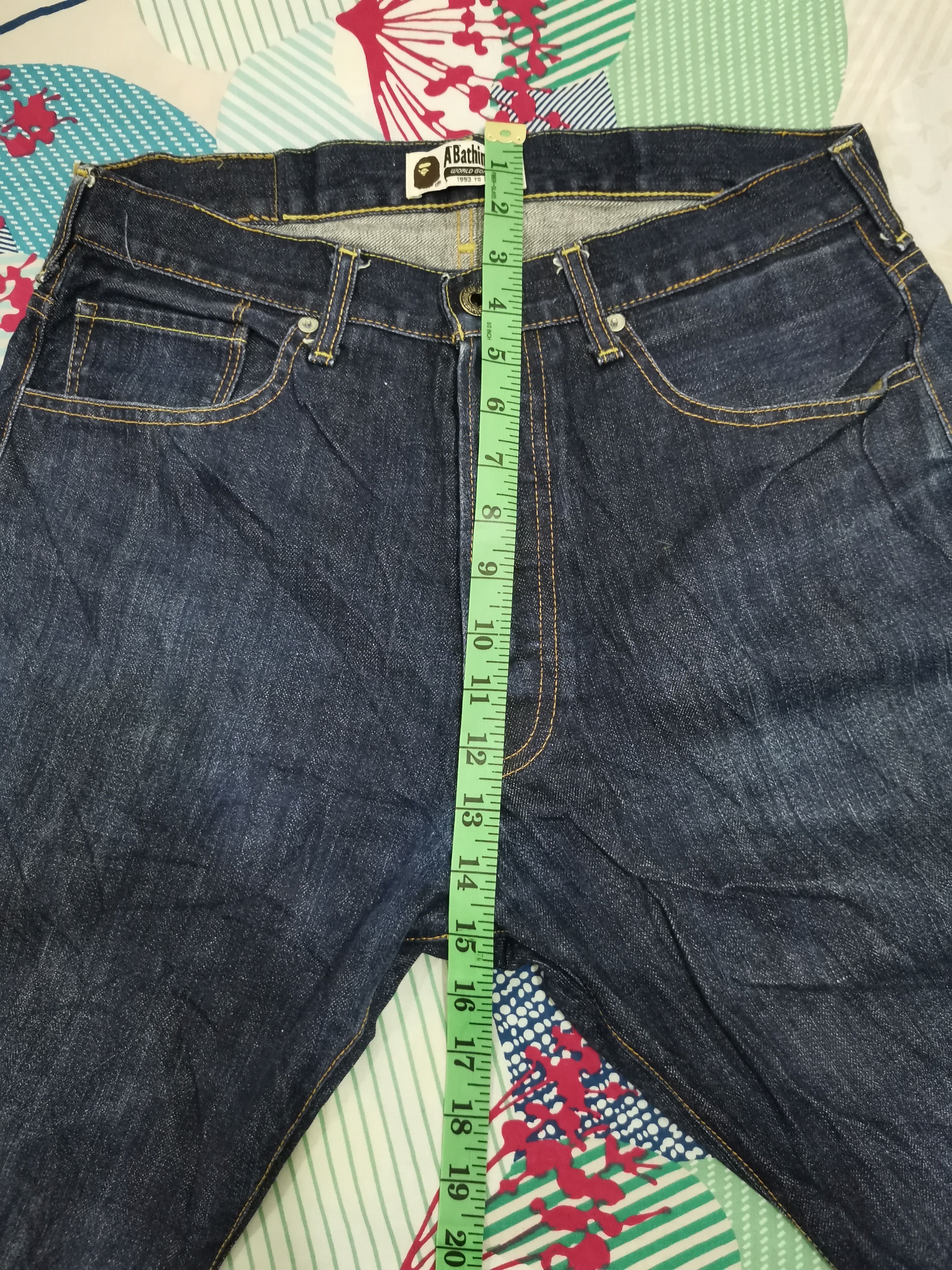 Bape Bape Star OG A Bathing Ape Denim Blue Jeans Size US 31 - 10 Thumbnail