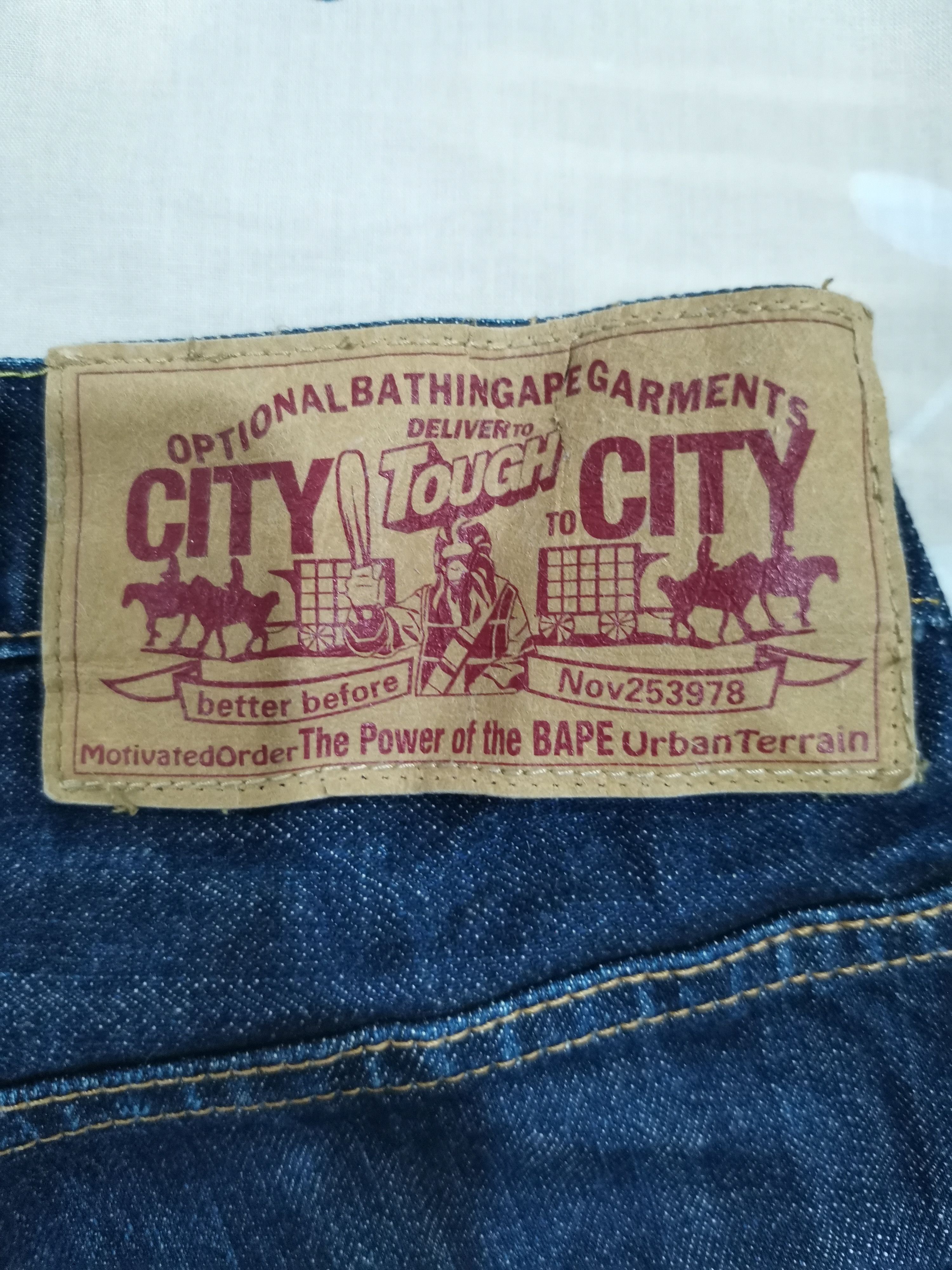 Bape Bape Star OG A Bathing Ape Denim Blue Jeans Size US 31 - 5 Thumbnail