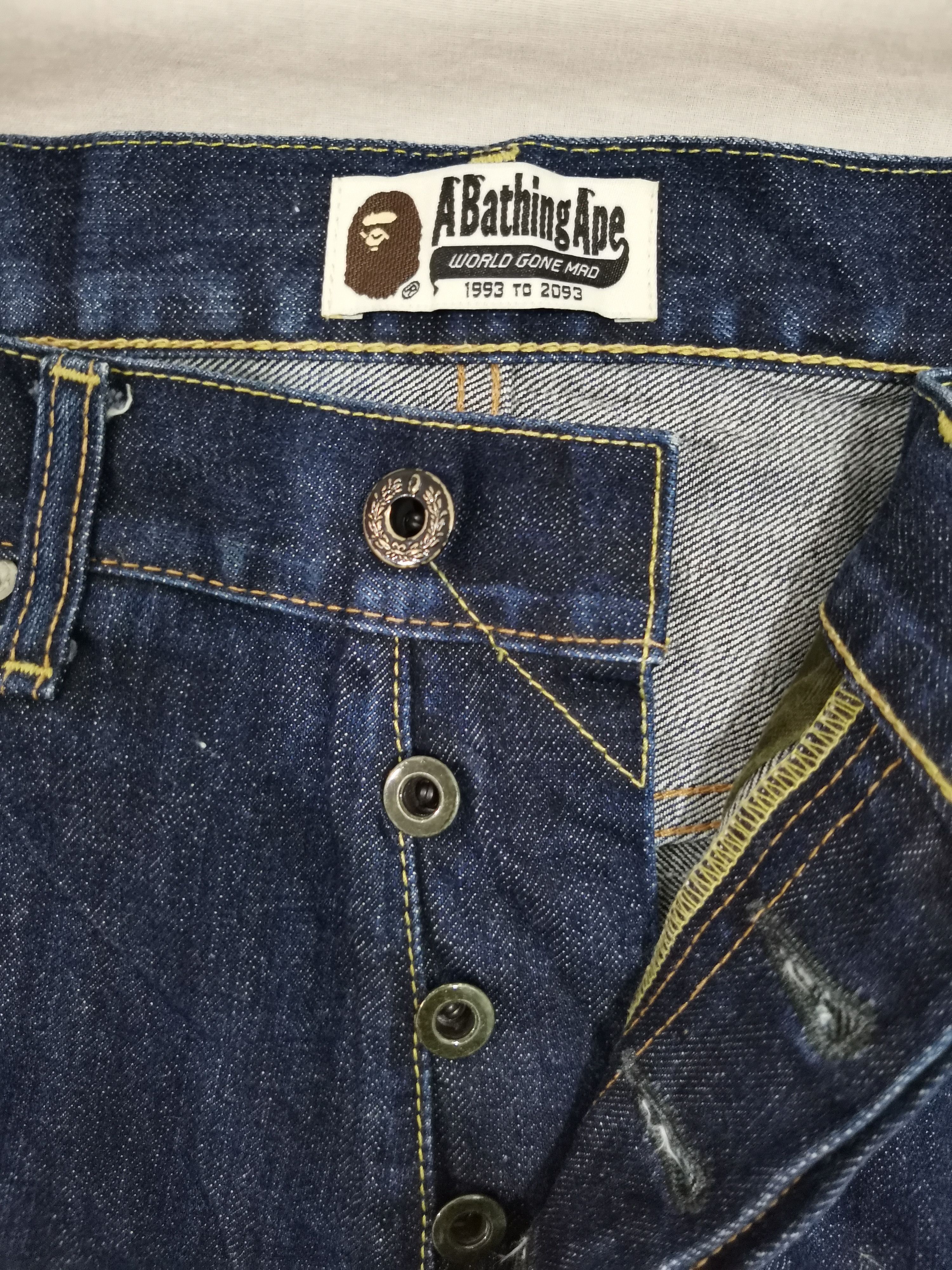 Bape Bape Star OG A Bathing Ape Denim Blue Jeans Size US 31 - 6 Thumbnail