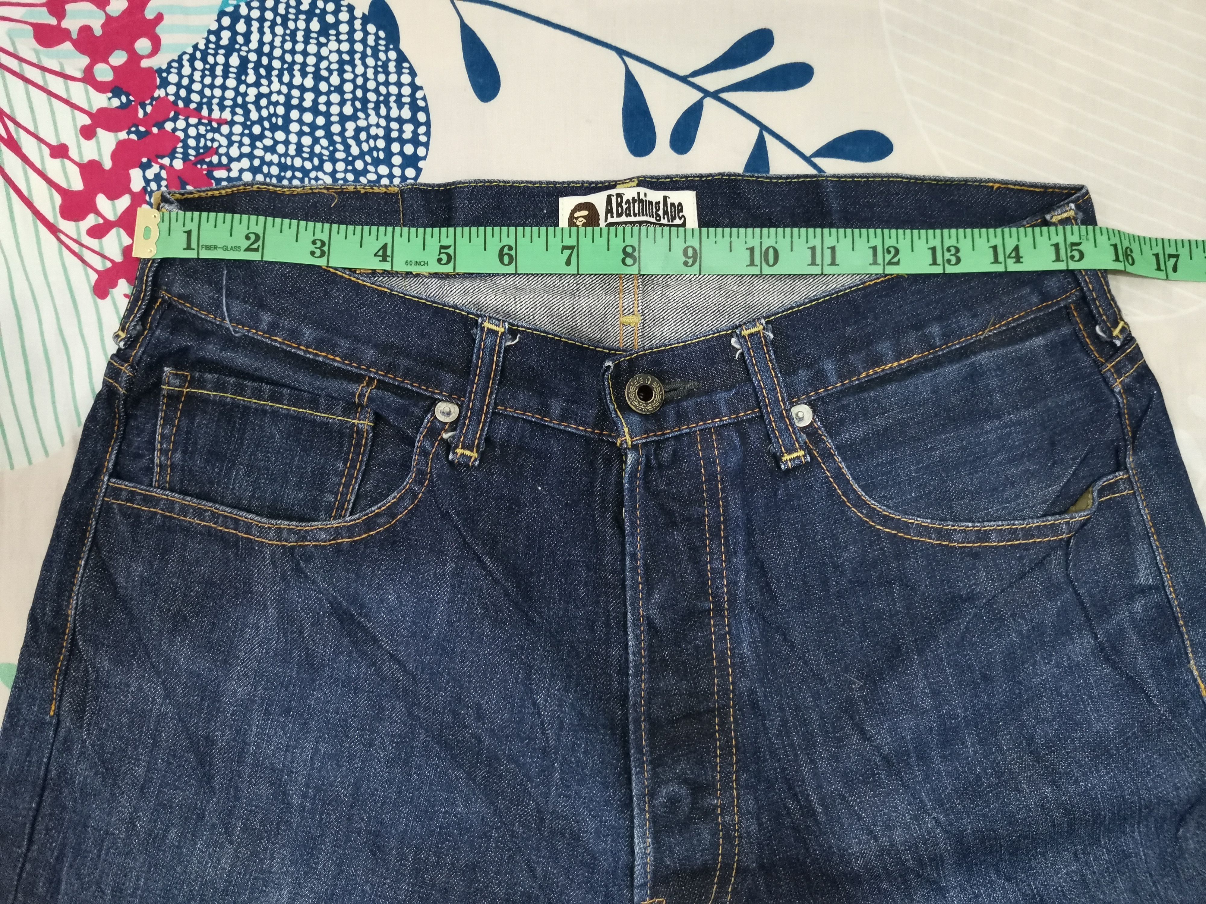 Bape Bape Star OG A Bathing Ape Denim Blue Jeans Size US 31 - 9 Thumbnail